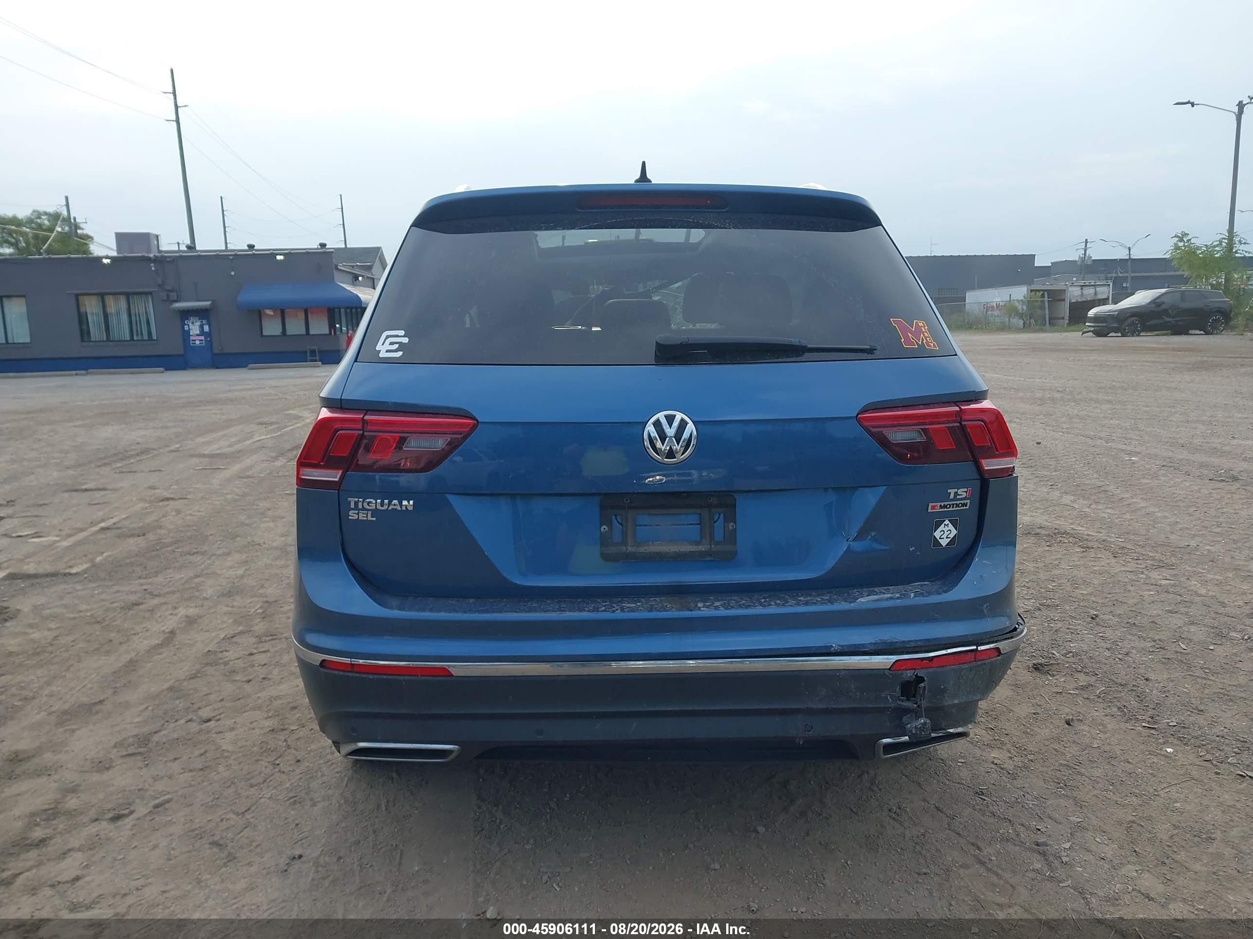 2018 Volkswagen Tiguan 2.0t Sel Premium Blue vin: 3VV4B7AX8JM196317