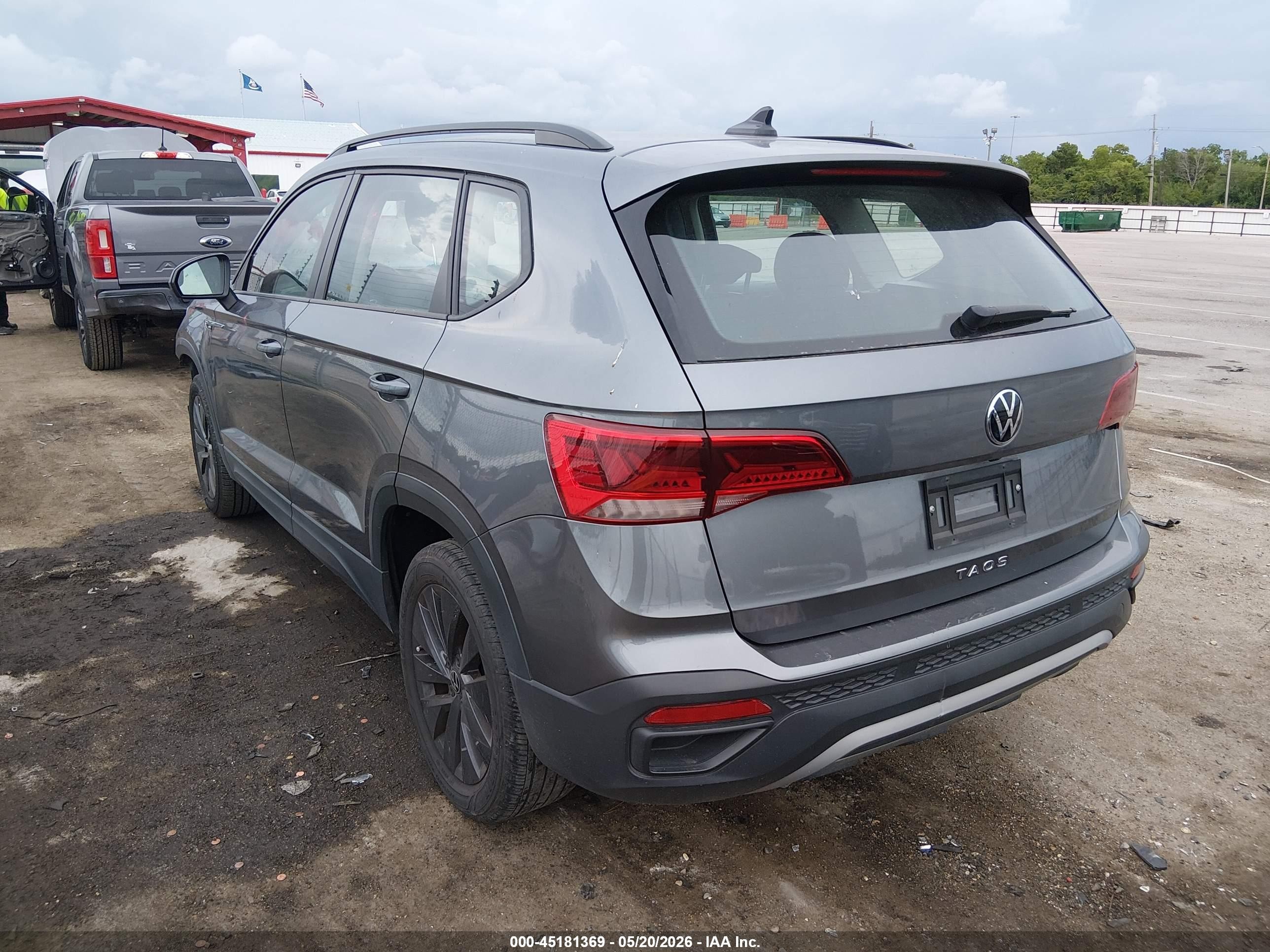 2024 Volkswagen Taos 1.5t S Серый vin: 3VV5X7B24RM047195