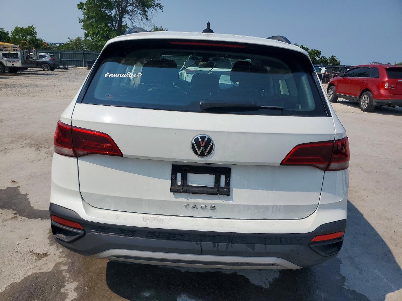 2024 Volkswagen Taos S Белый vin: 3VV5X7B26RM103685