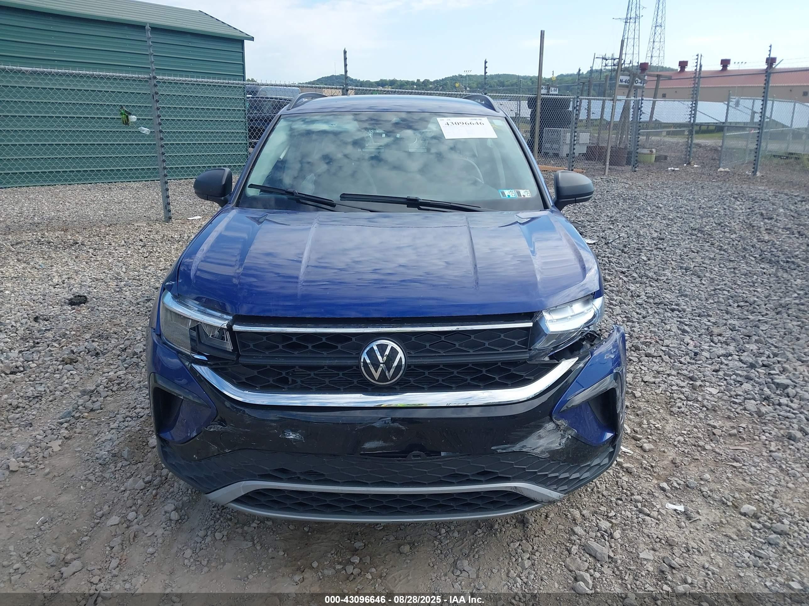 2024 Volkswagen Taos 1.5t S Синий vin: 3VV5X7B28RM115949