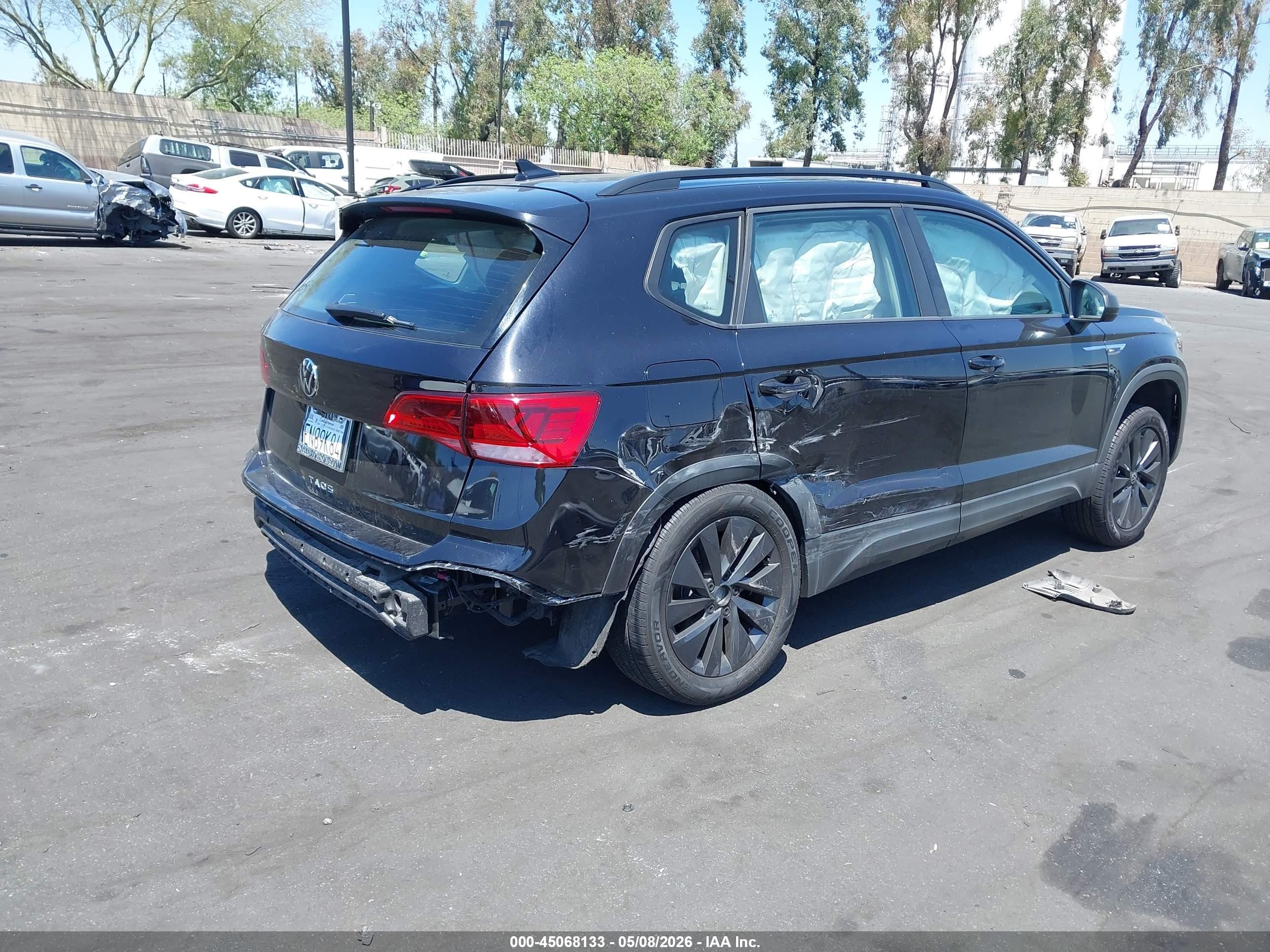2024 Volkswagen Taos 1.5t S Черный vin: 3VV5X7B29RM037133