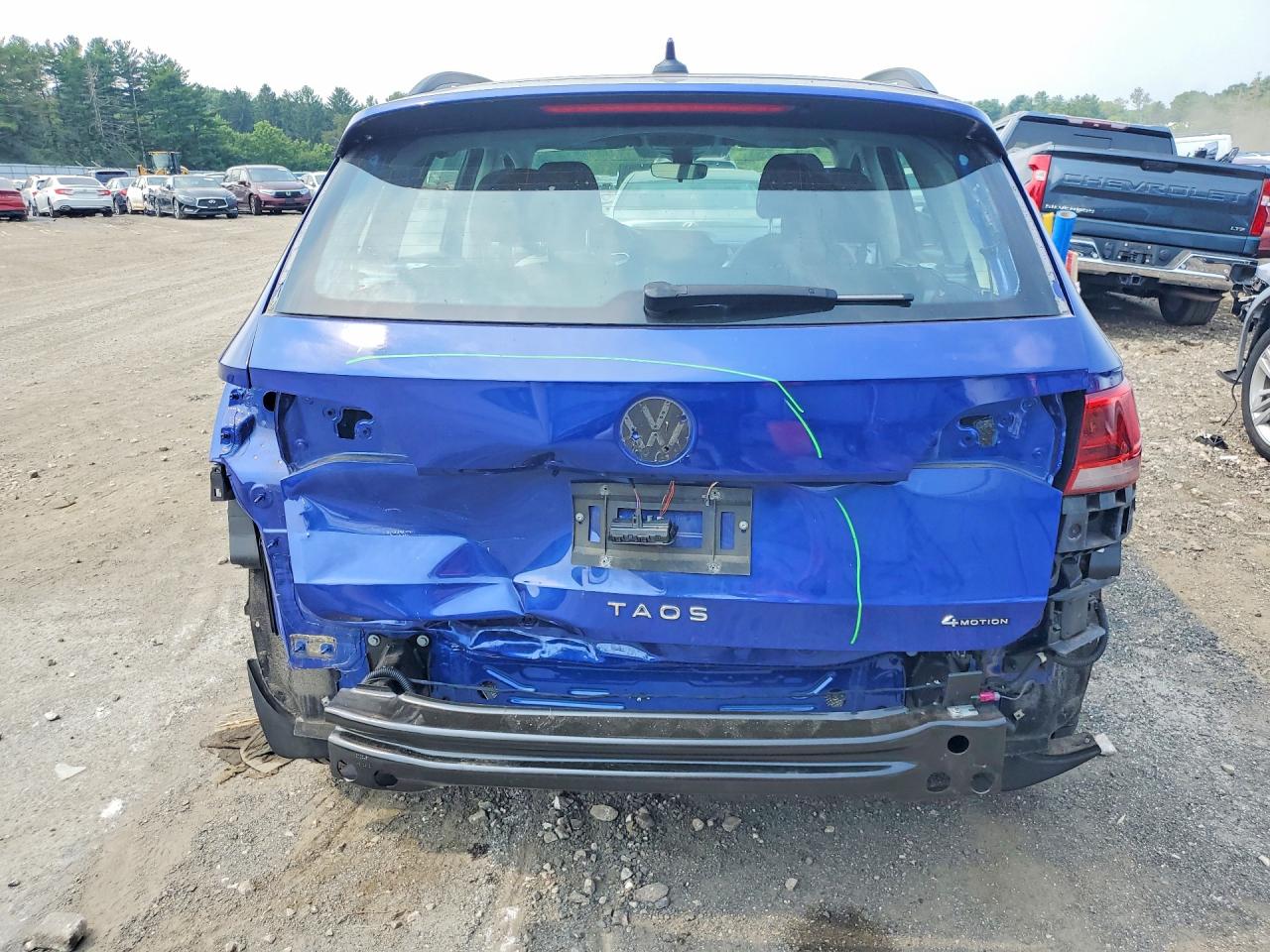2024 Volkswagen Taos S Blue vin: 3VV8X7B26RM040326