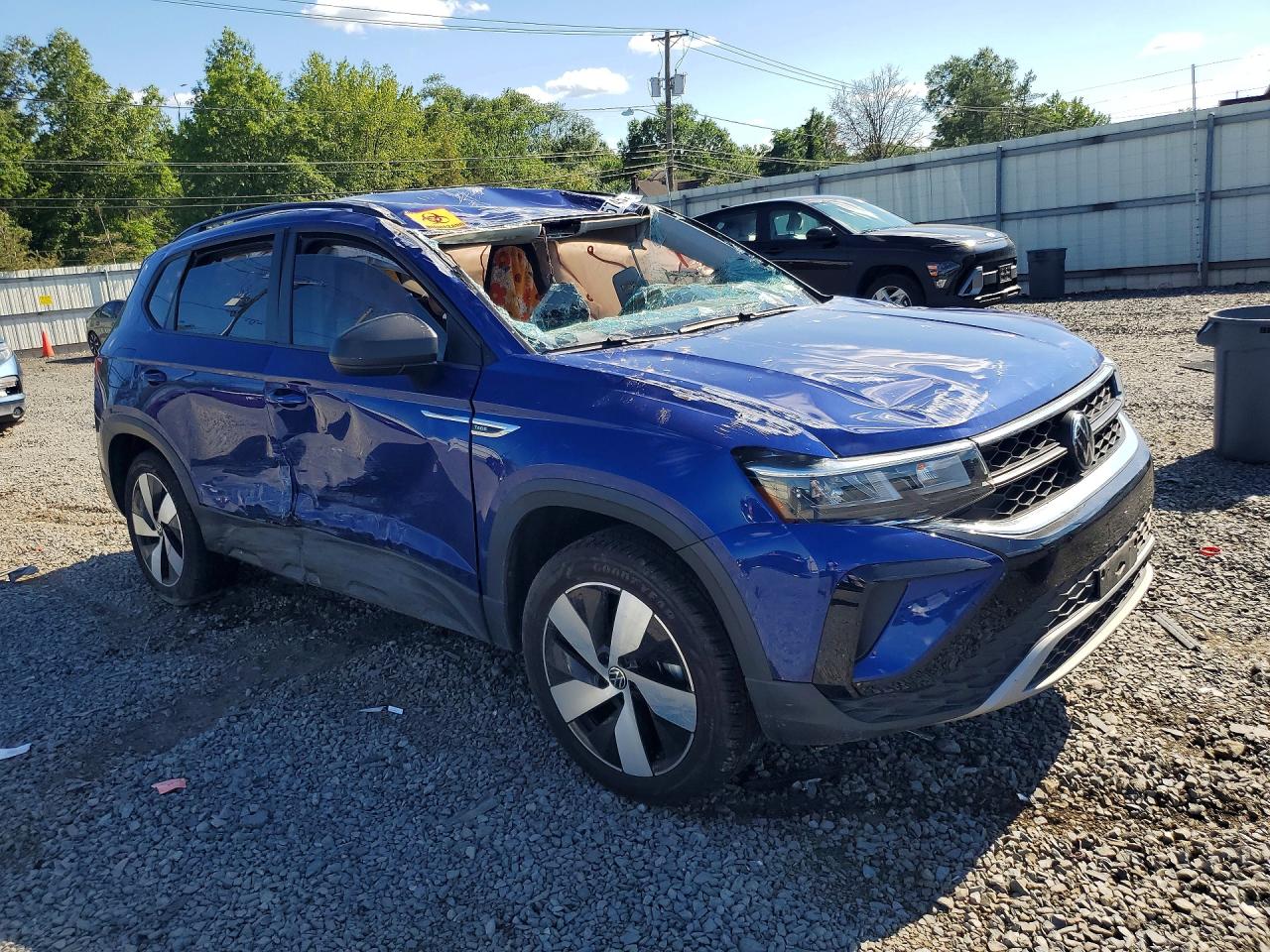 2024 Volkswagen Taos S Blue vin: 3VV8X7B2XRM072616