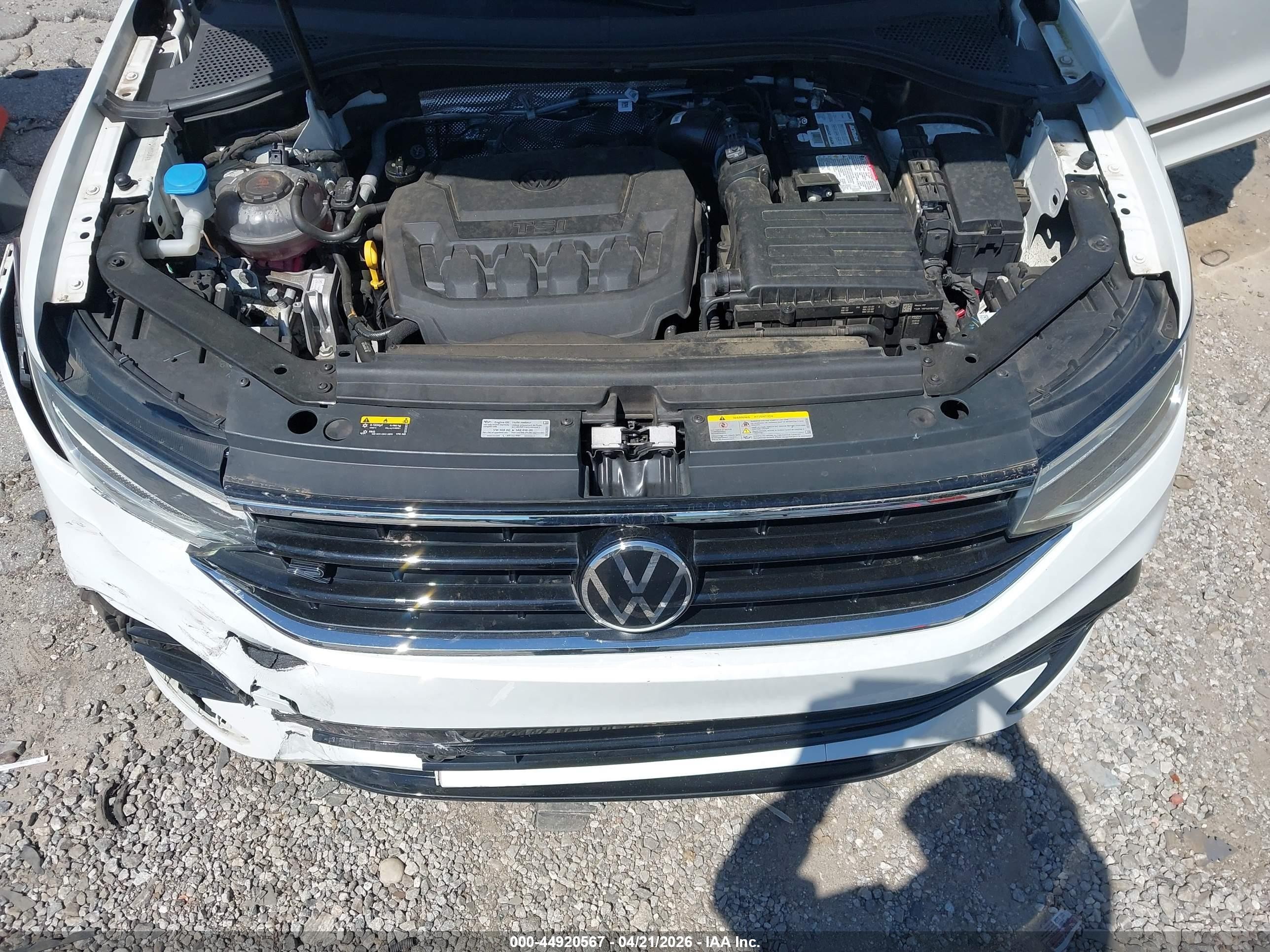 2022 Volkswagen Tiguan 2.0t Se R-line Black Белый vin: 3VVCB7AX5NM153748