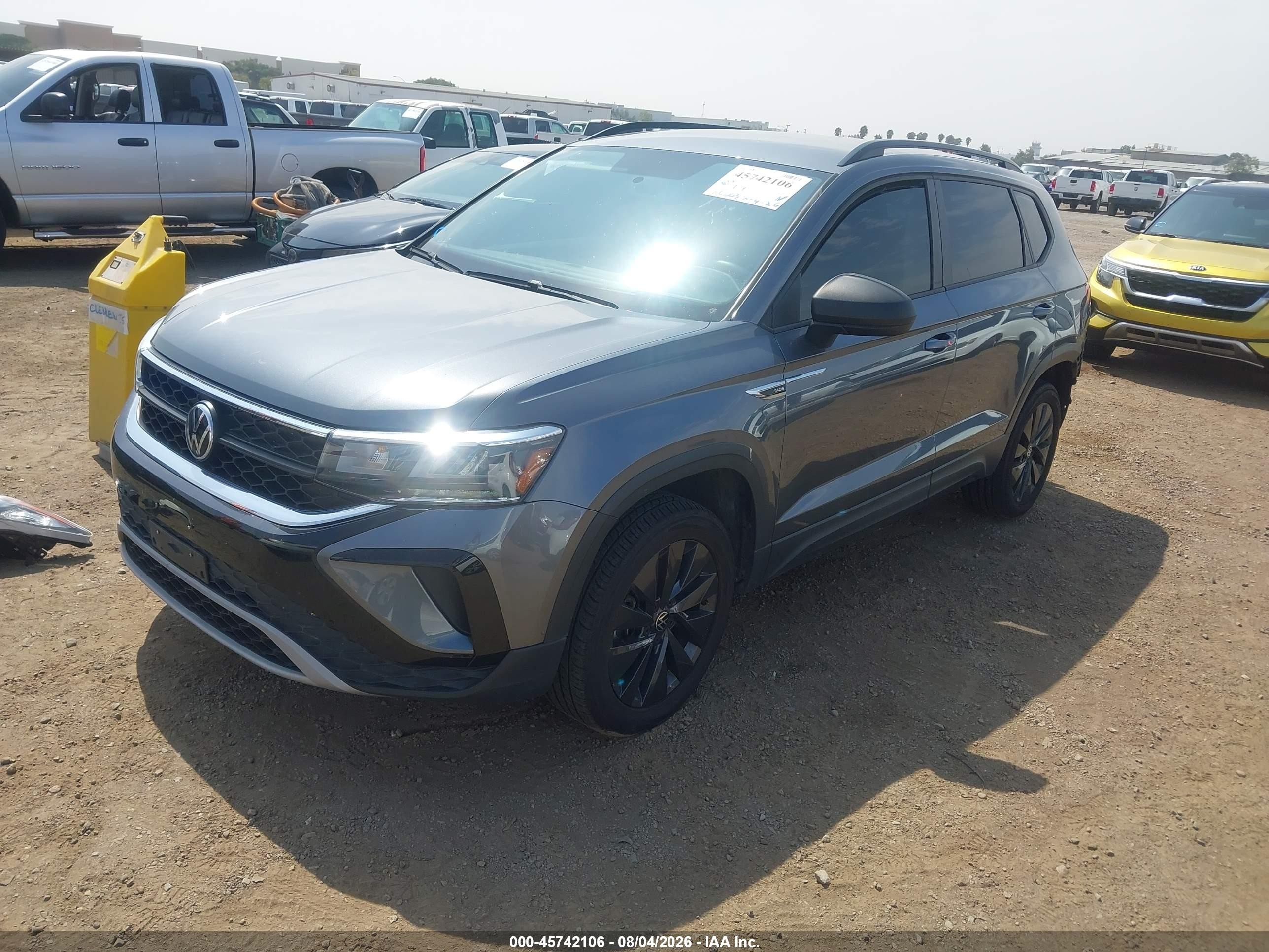 2022 Volkswagen Taos 1.5t S Gray vin: 3VVCX7B20NM032453