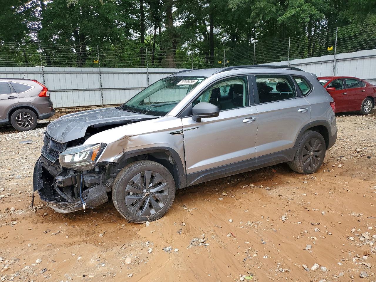 2023 Volkswagen Taos S Серебряный vin: 3VVCX7B26PM371432