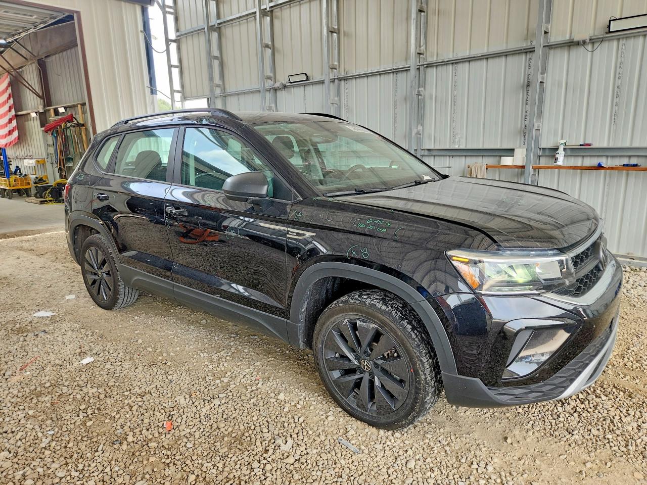 2023 Volkswagen Taos S Black vin: 3VVCX7B26PM377800