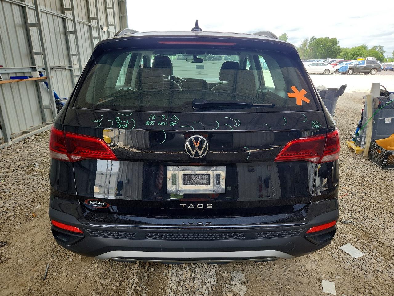 2023 Volkswagen Taos S Black vin: 3VVCX7B26PM377800