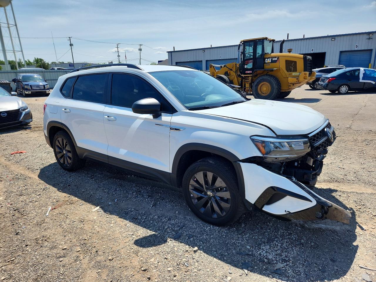 2023 Volkswagen Taos S White vin: 3VVDX7B22PM323155