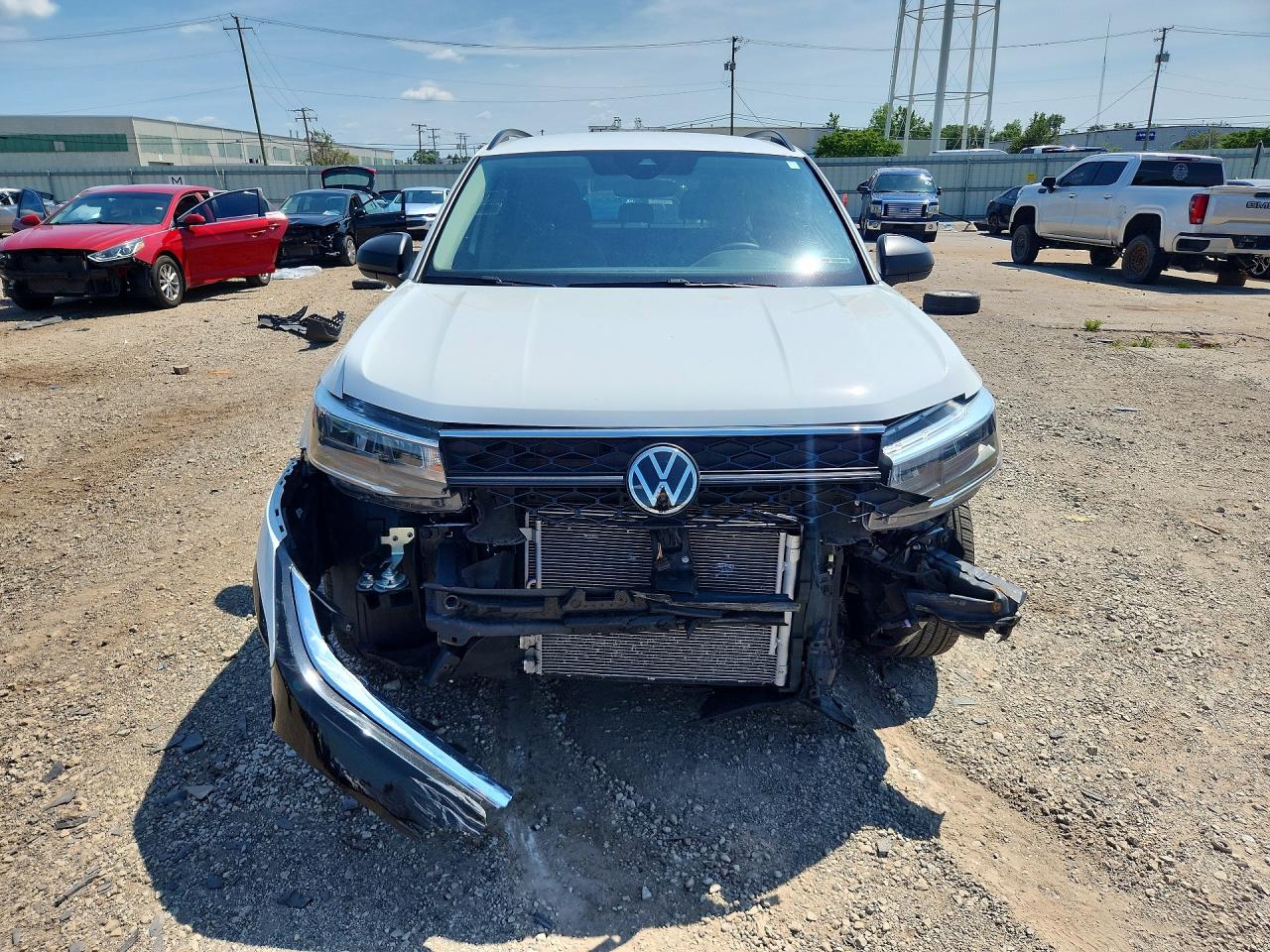 2023 Volkswagen Taos S White vin: 3VVDX7B22PM323155