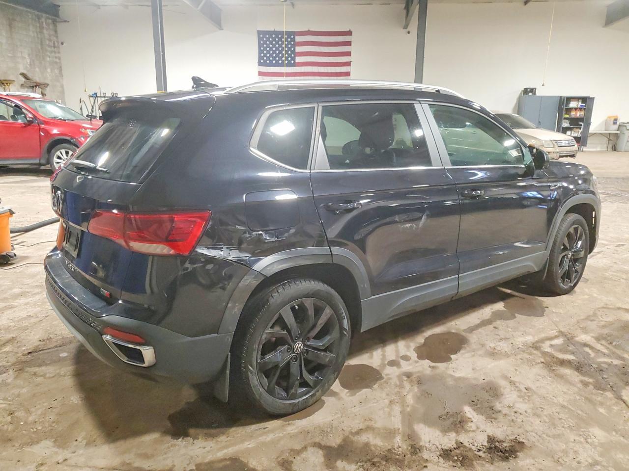 2023 Volkswagen Taos Se Черный vin: 3VVEX7B21PM323183