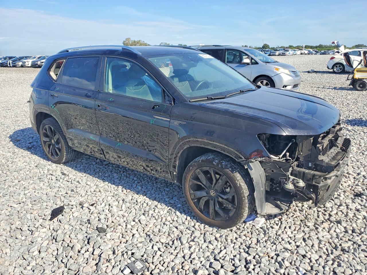 2023 Volkswagen Taos Se Black vin: 3VVEX7B22PM314489