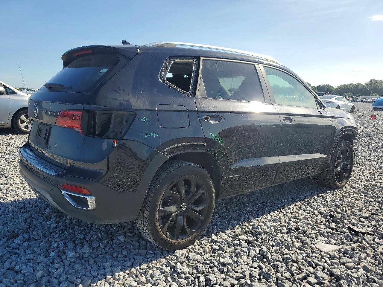 2023 Volkswagen Taos Se Black vin: 3VVEX7B22PM314489