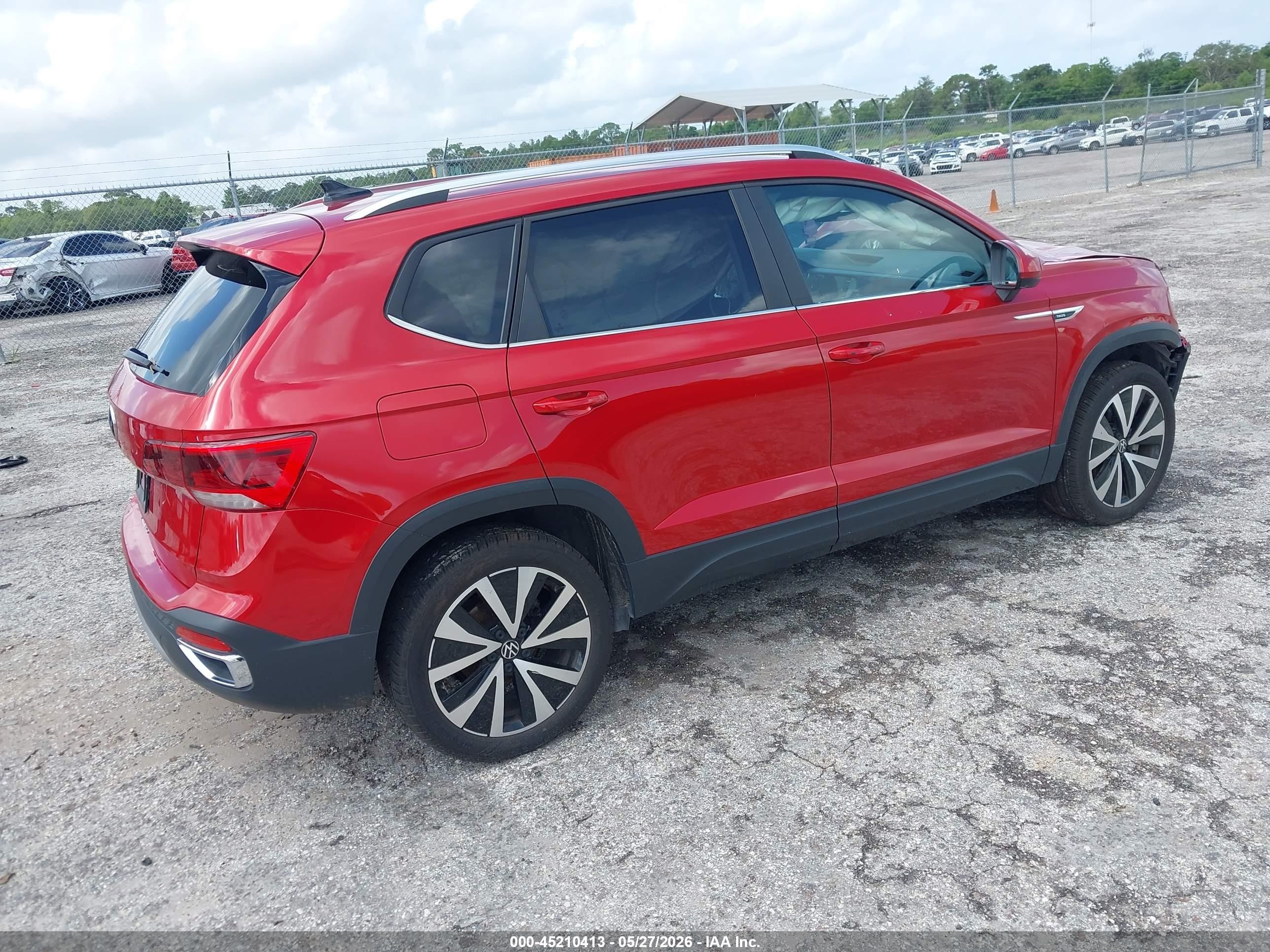 2023 Volkswagen Taos 1.5t Se Красный vin: 3VVEX7B26PM318268