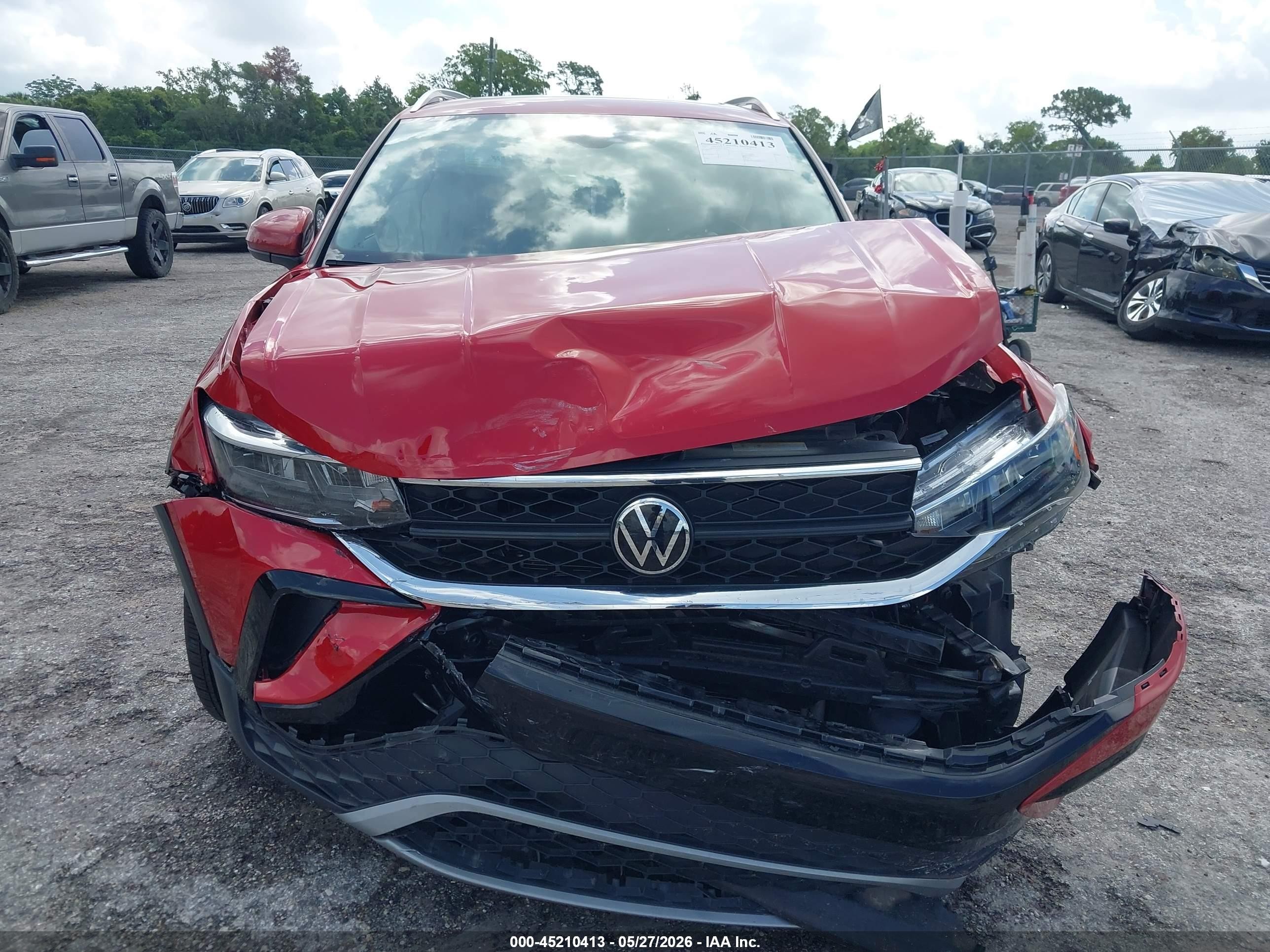 2023 Volkswagen Taos 1.5t Se Красный vin: 3VVEX7B26PM318268