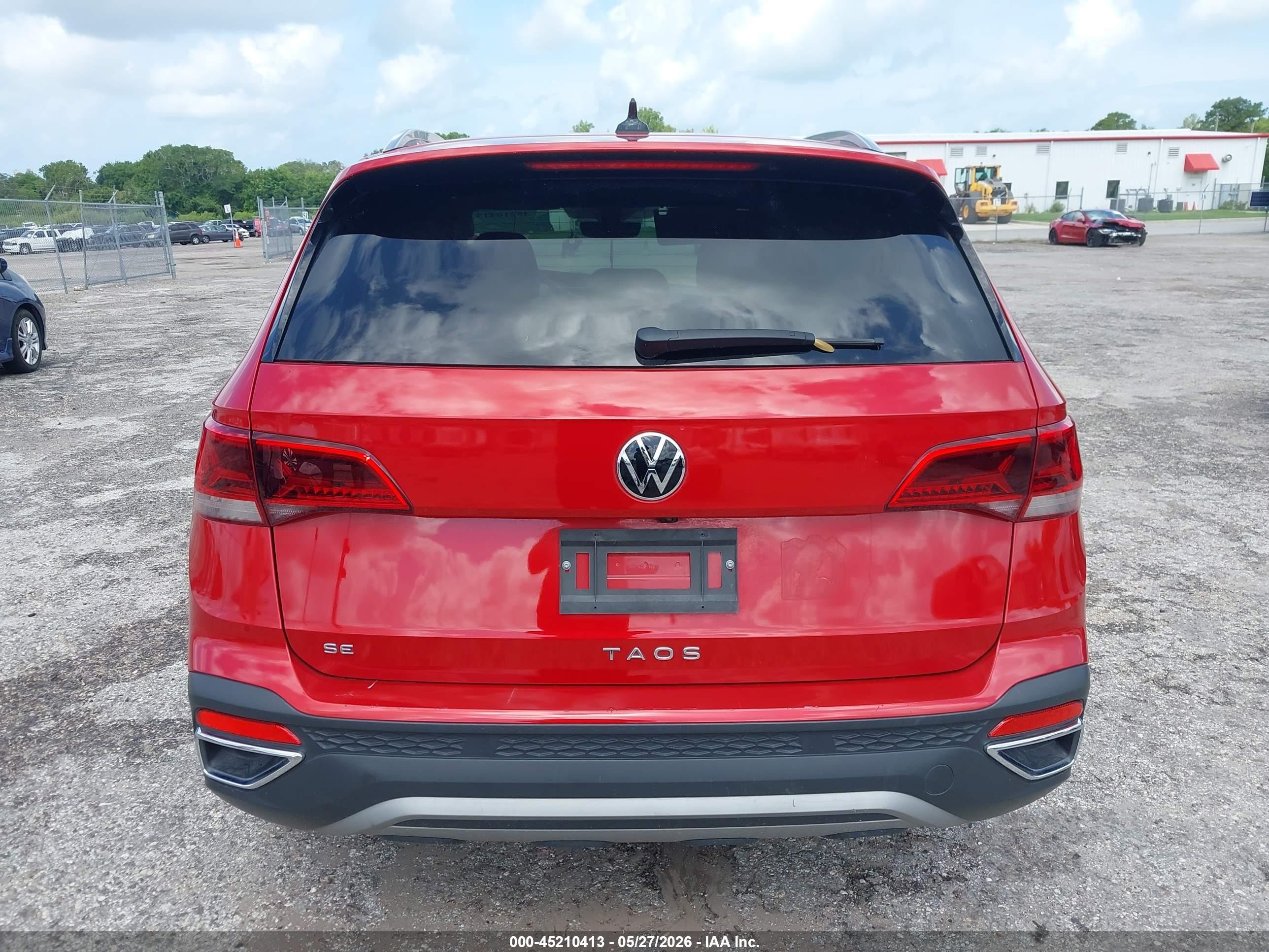 2023 Volkswagen Taos 1.5t Se Красный vin: 3VVEX7B26PM318268