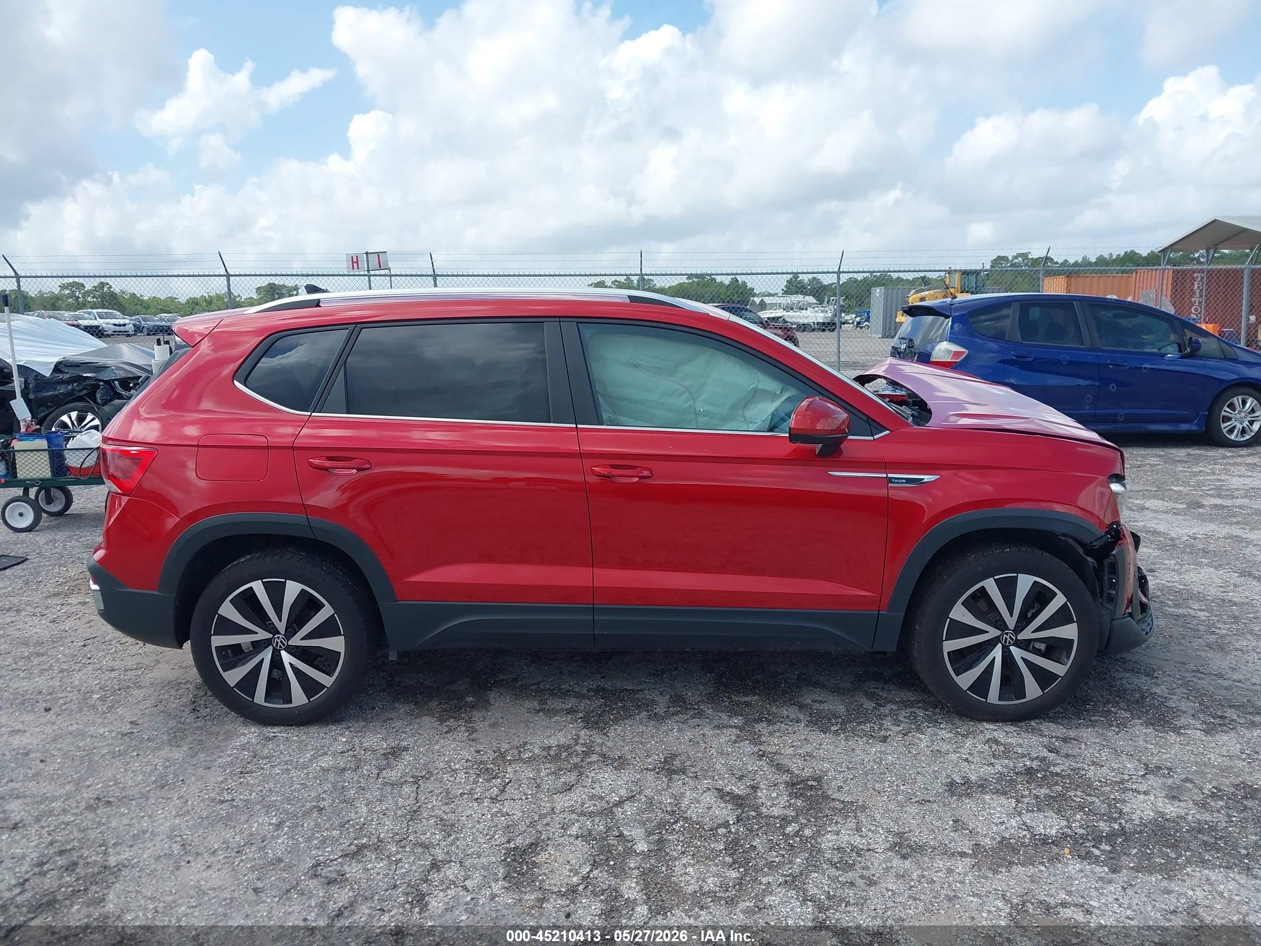 2023 Volkswagen Taos 1.5t Se Красный vin: 3VVEX7B26PM318268