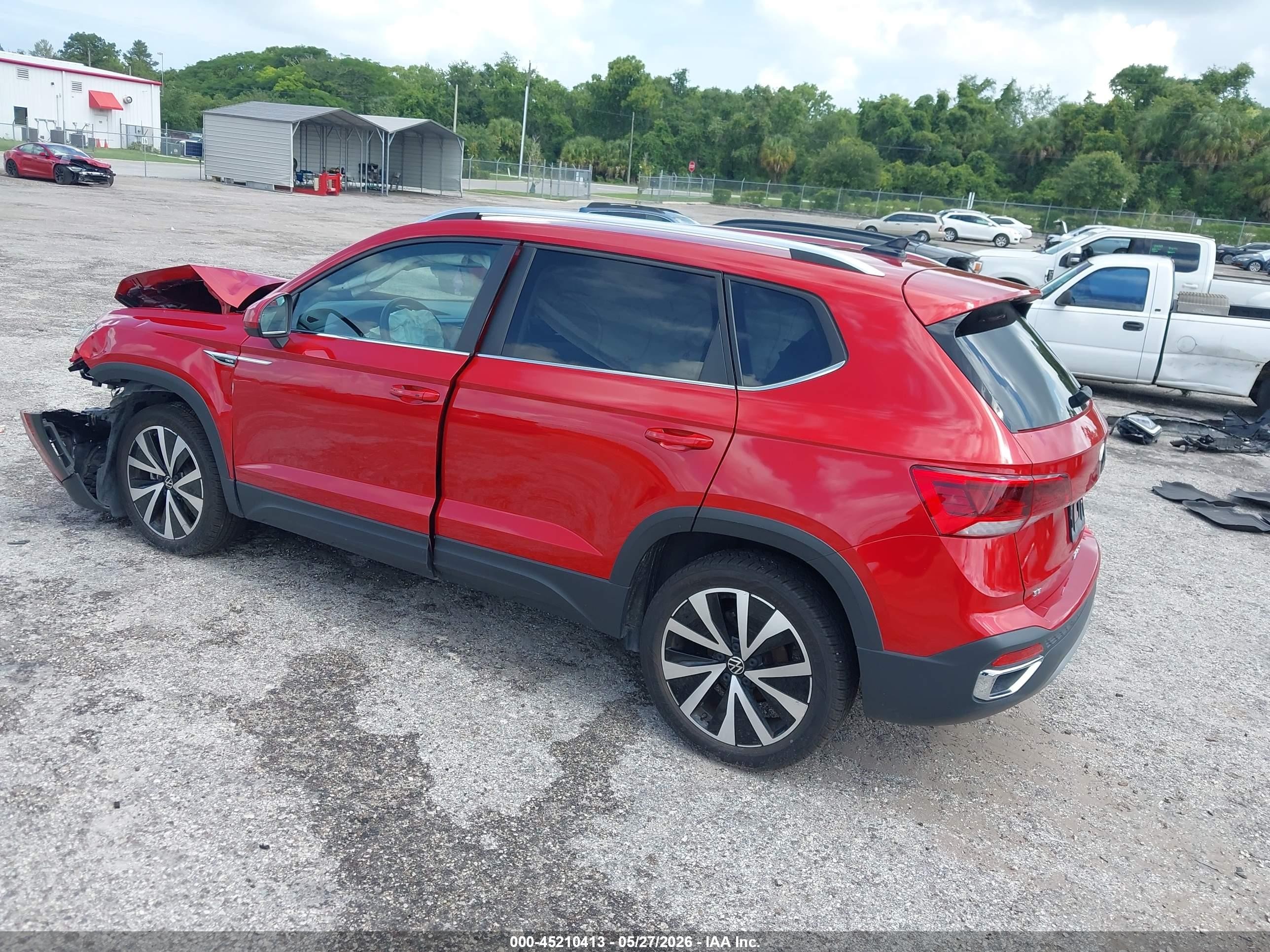 2023 Volkswagen Taos 1.5t Se Красный vin: 3VVEX7B26PM318268