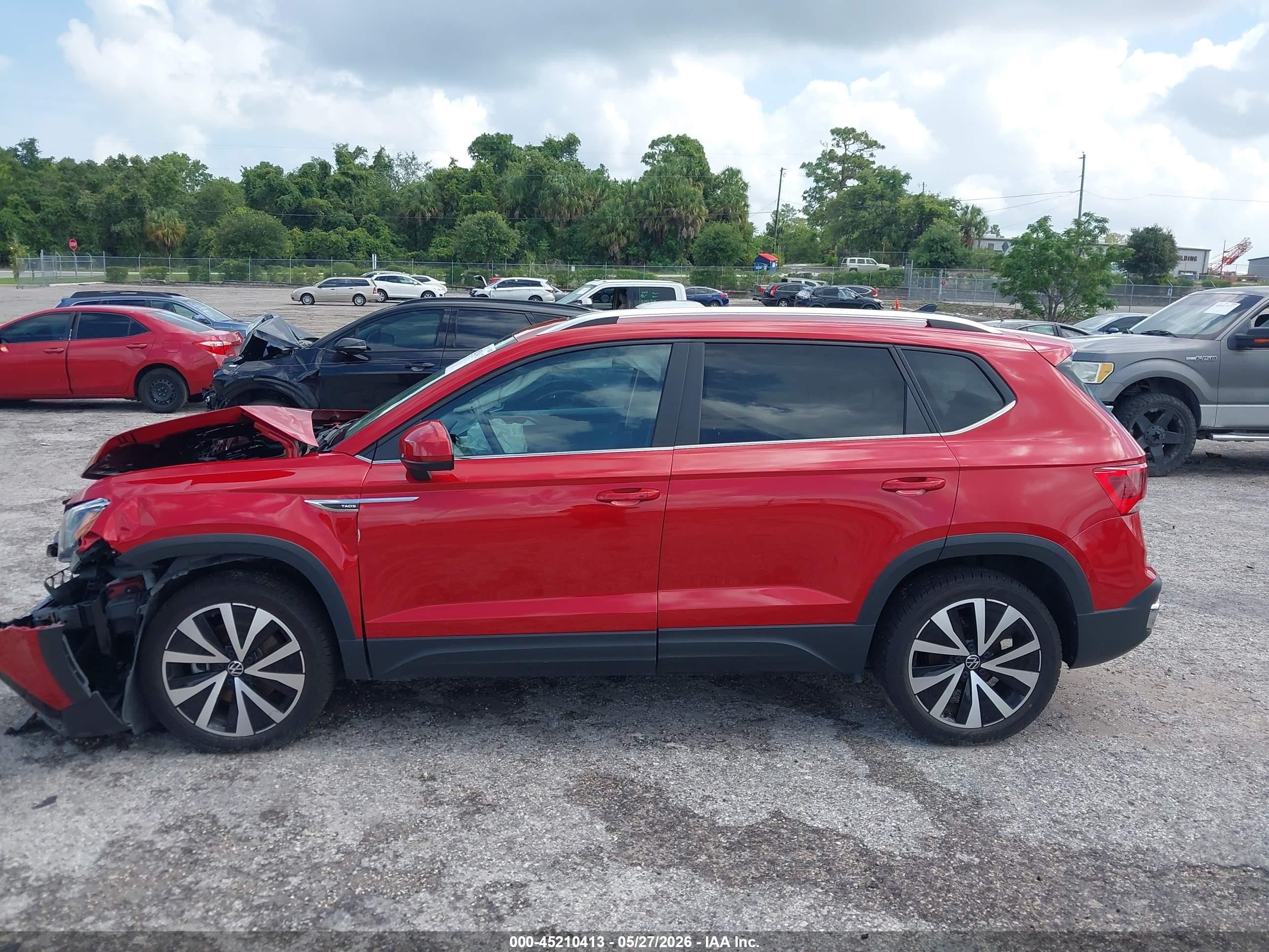 2023 Volkswagen Taos 1.5t Se Красный vin: 3VVEX7B26PM318268