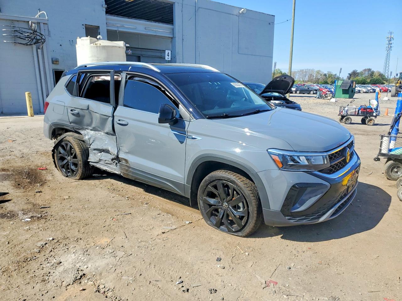 2023 Volkswagen Taos Se Серый vin: 3VVEX7B26PM373691