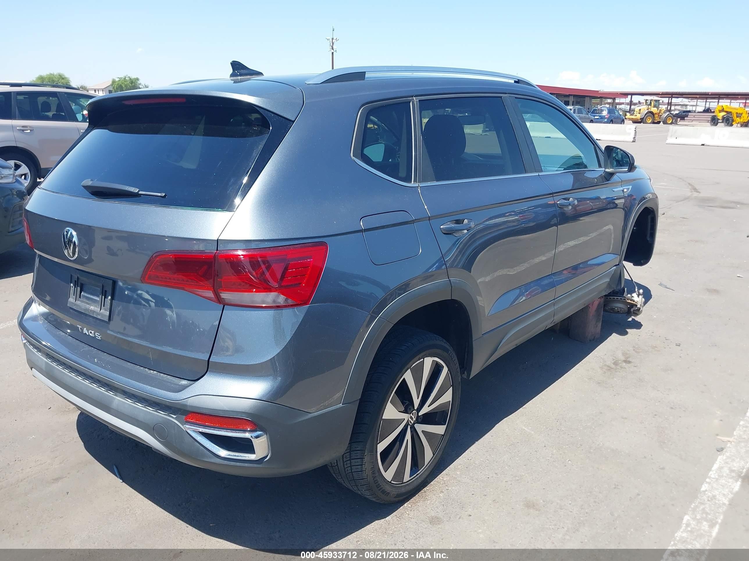 2023 Volkswagen Taos 1.5t Se Gray vin: 3VVEX7B29PM321472