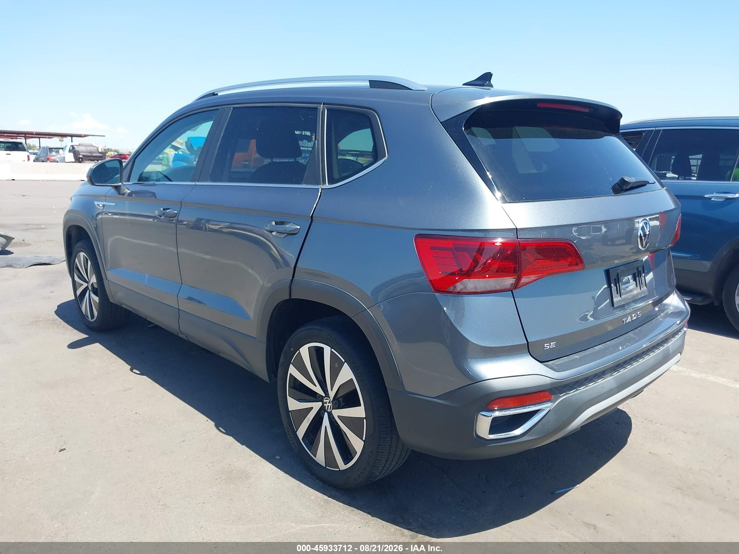 2023 Volkswagen Taos 1.5t Se Gray vin: 3VVEX7B29PM321472