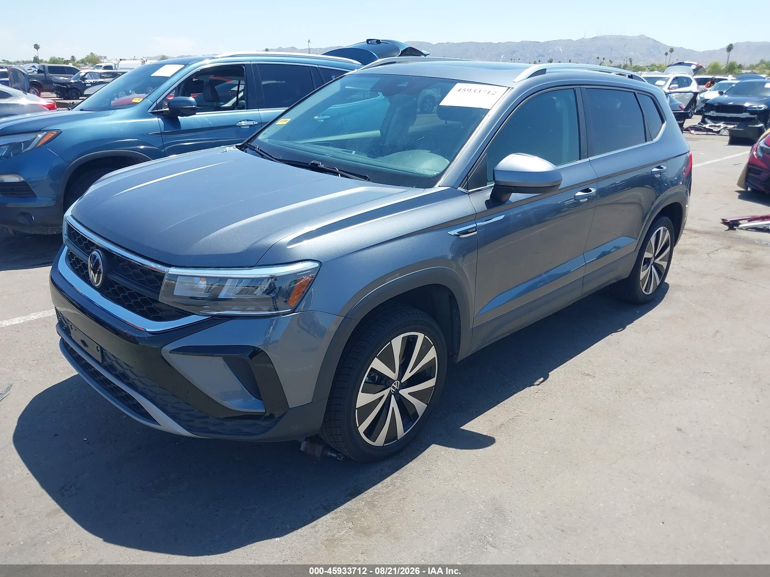 2023 Volkswagen Taos 1.5t Se Gray vin: 3VVEX7B29PM321472