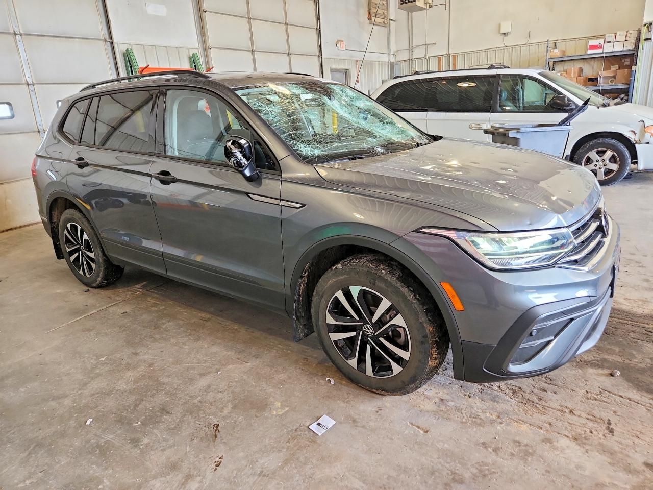 2023 Volkswagen Tiguan S Gray vin: 3VVFB7AX1PM034630