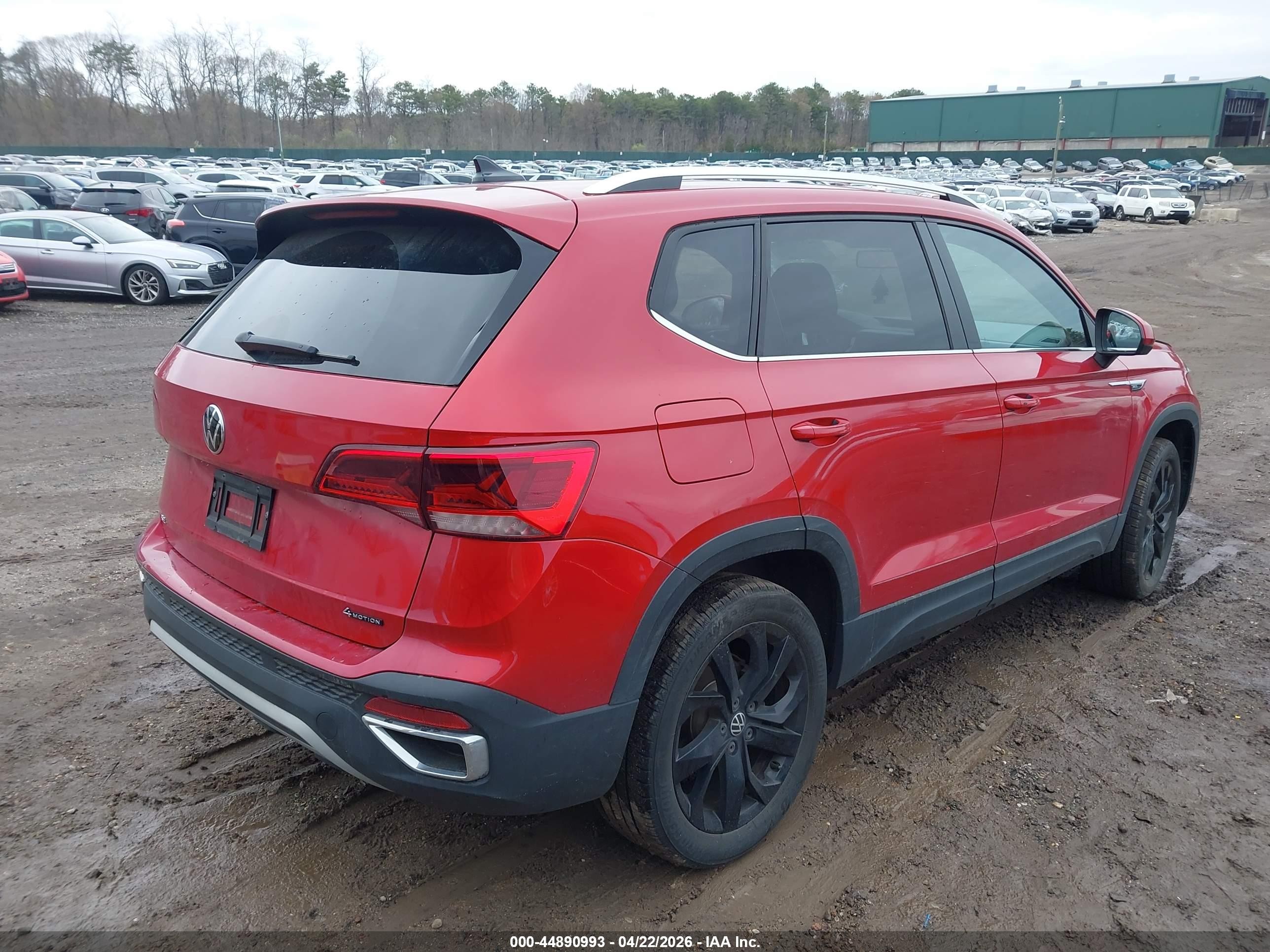 2022 Volkswagen Taos 1.5t Se Красный vin: 3VVLX7B26NM019481