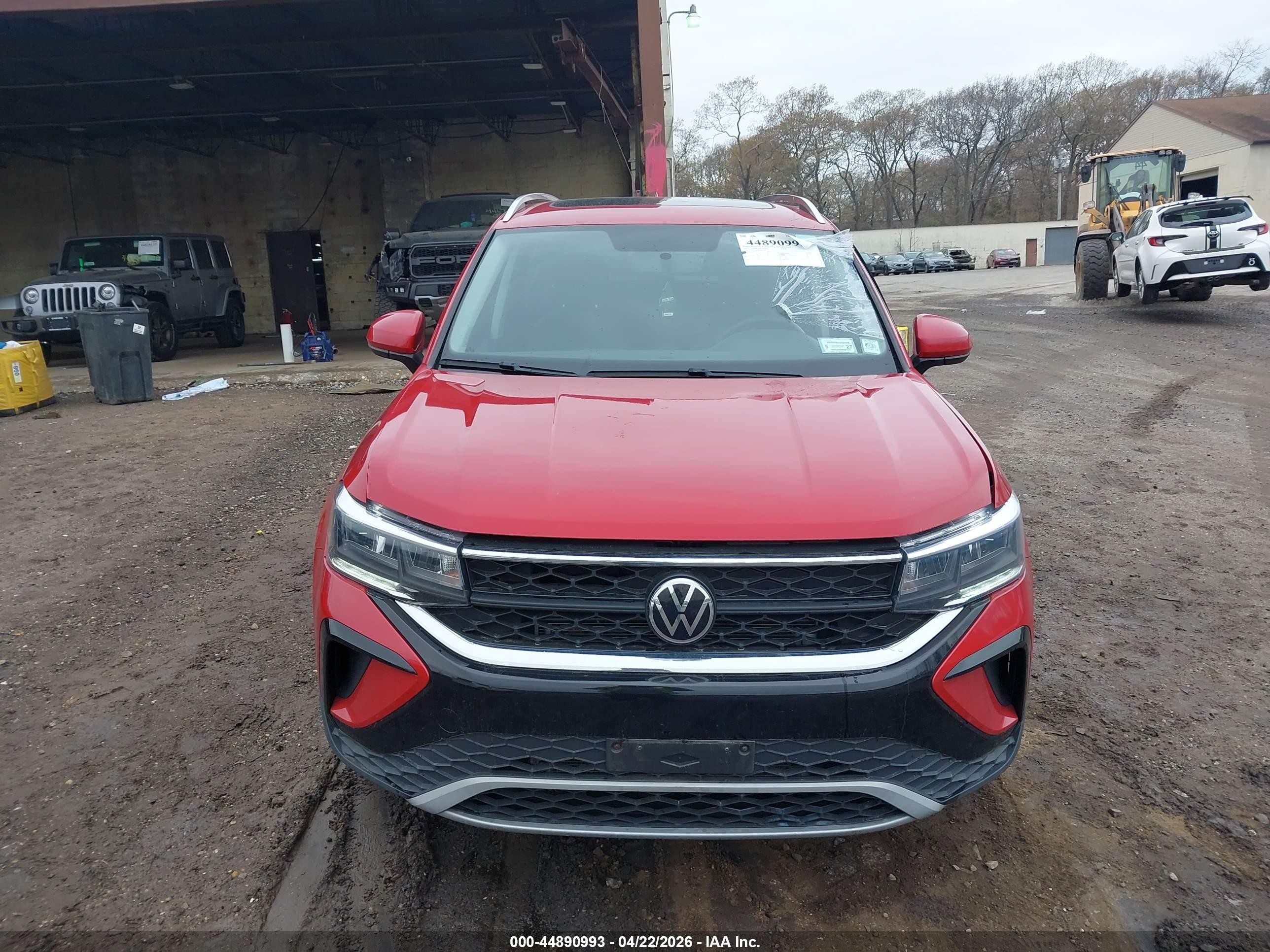 2022 Volkswagen Taos 1.5t Se Красный vin: 3VVLX7B26NM019481
