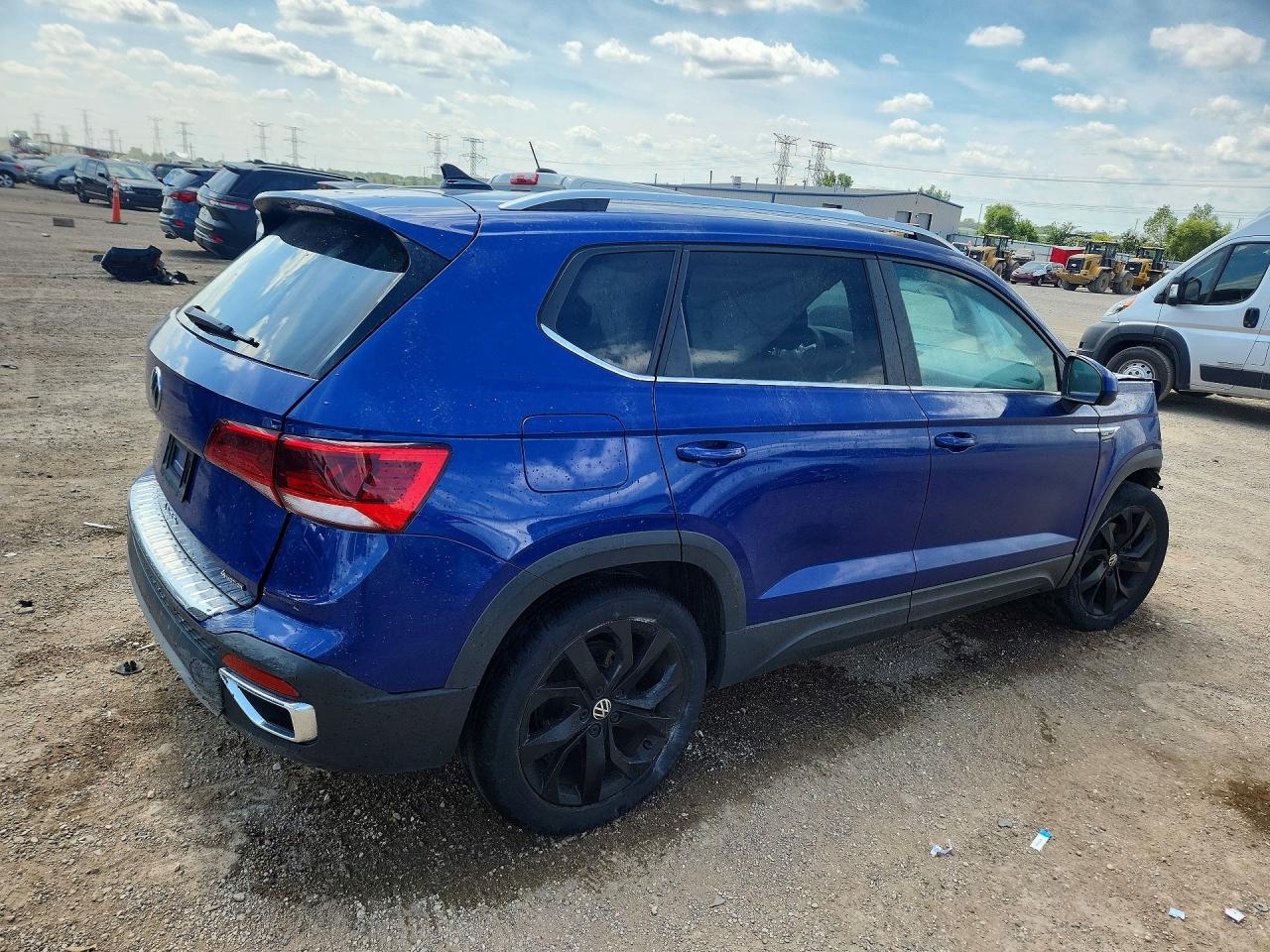 2022 Volkswagen Taos Se Iq Drive Синий vin: 3VVLX7B2XNM081711