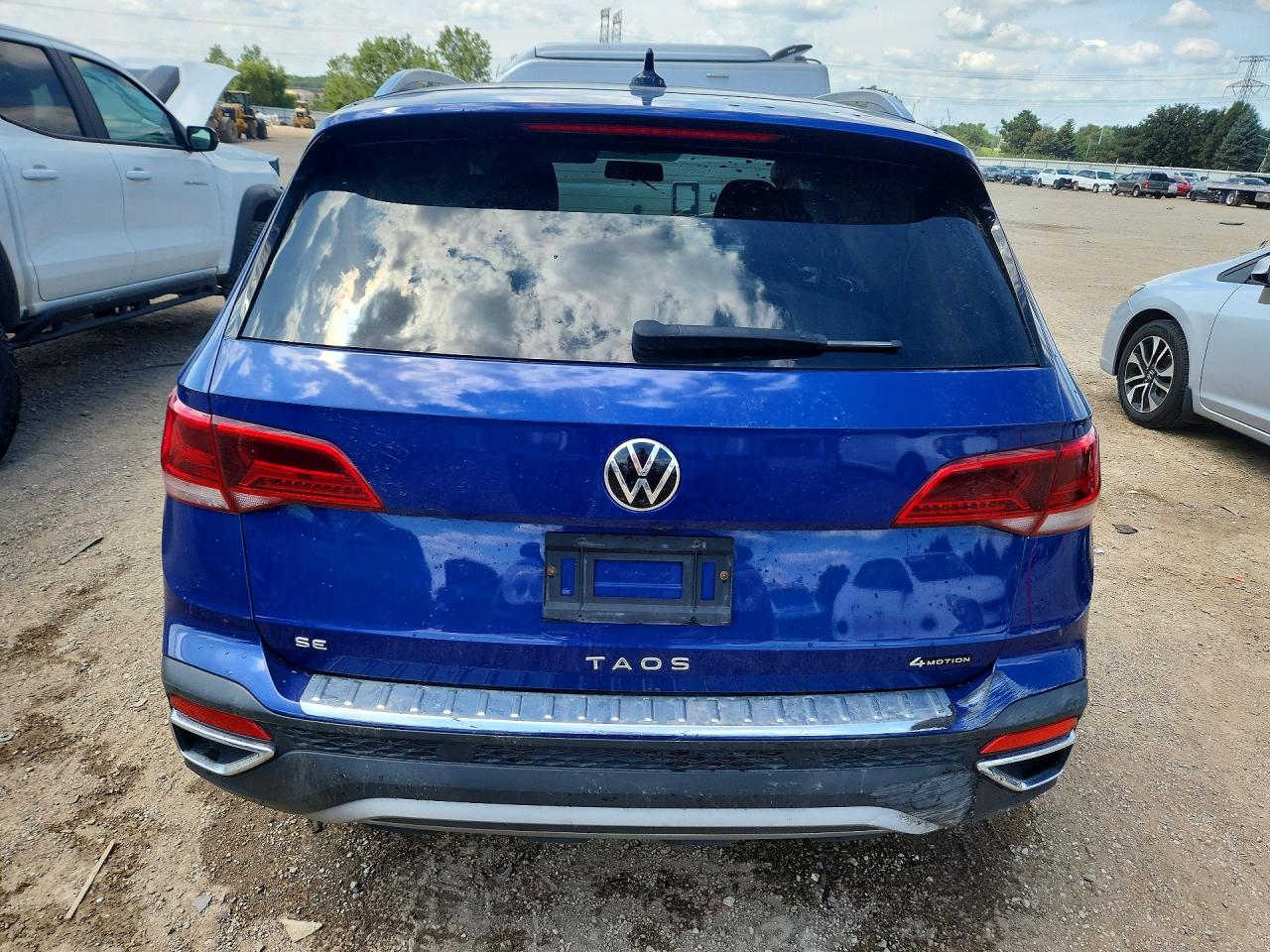 2022 Volkswagen Taos Se Iq Drive Синий vin: 3VVLX7B2XNM081711