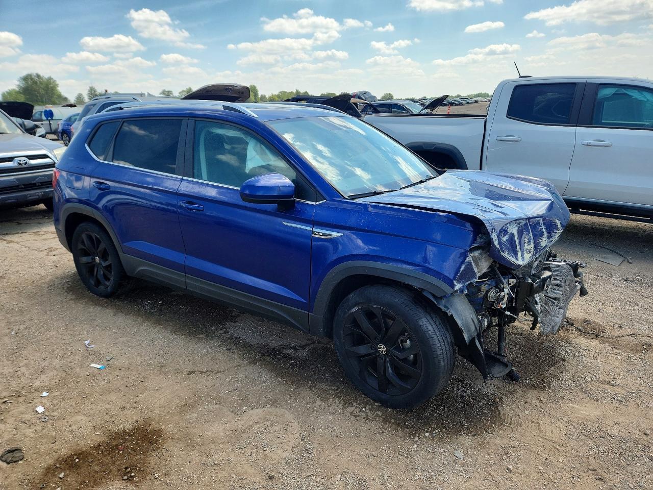 2022 Volkswagen Taos Se Iq Drive Синий vin: 3VVLX7B2XNM081711