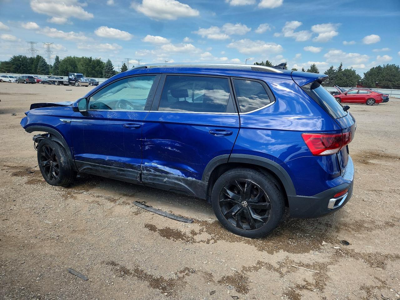 2022 Volkswagen Taos Se Iq Drive Синий vin: 3VVLX7B2XNM081711
