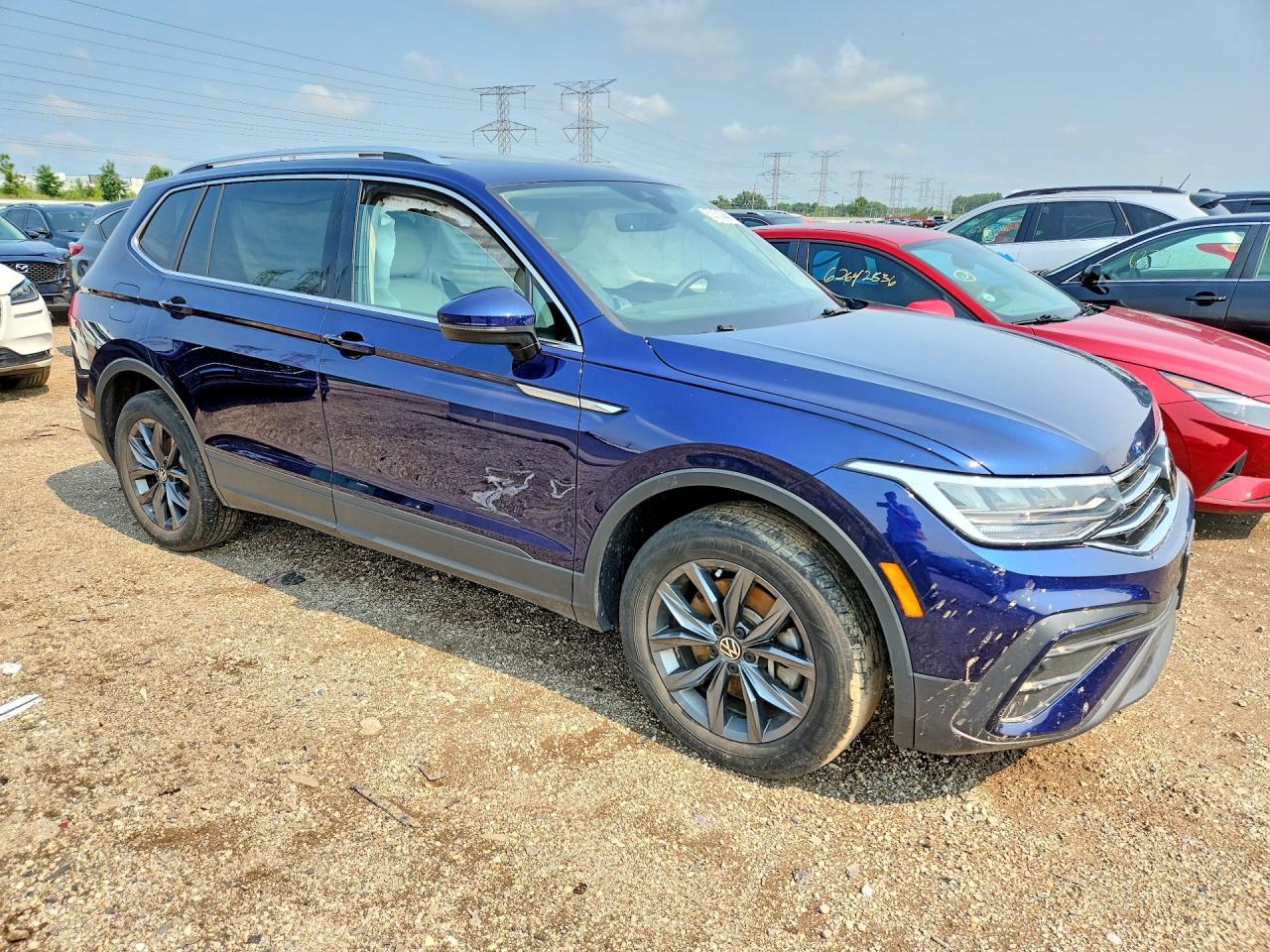 2023 Volkswagen Tiguan Se Blue vin: 3VVMB7AX5PM104119