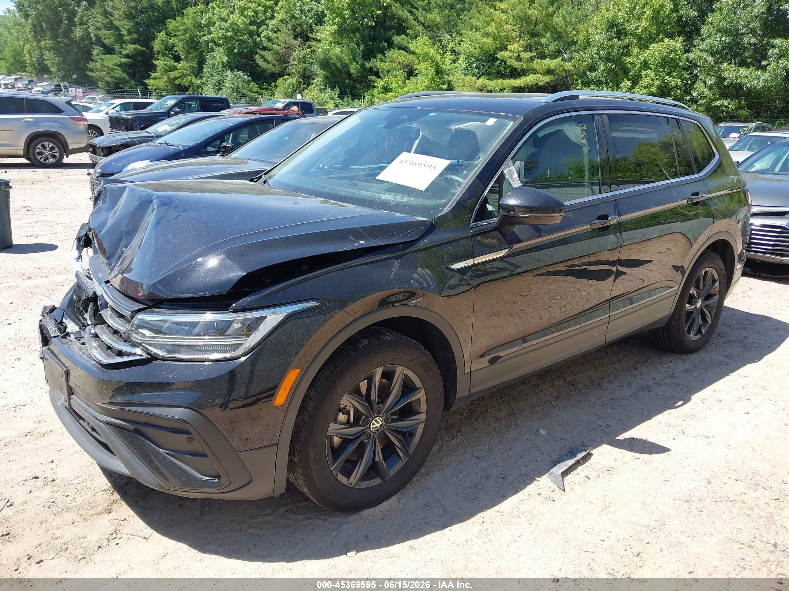 2024 Volkswagen Tiguan 2.0t Se/2.0t Wolfsburg Edition Black vin: 3VVMB7AX7RM191444
