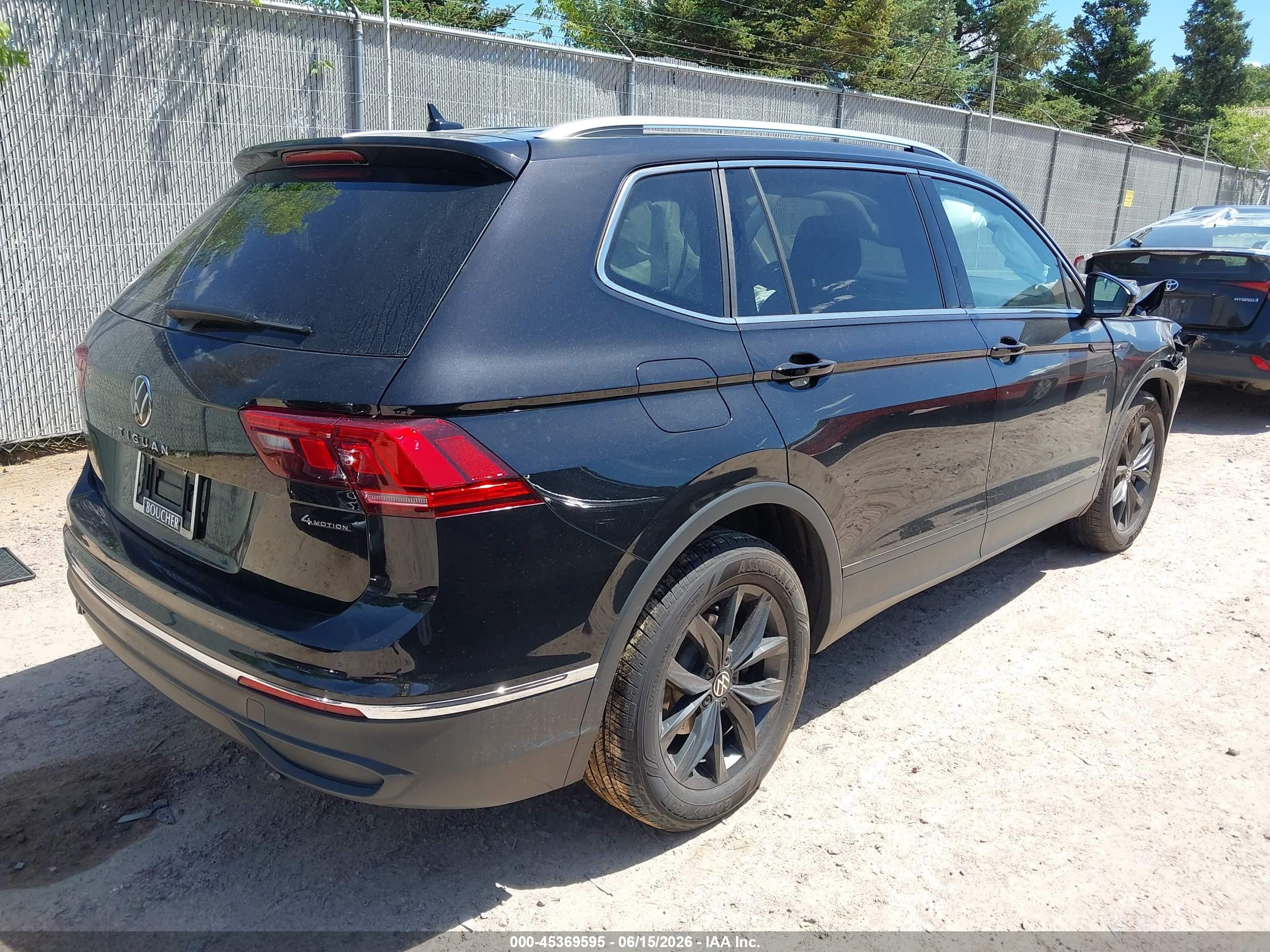 2024 Volkswagen Tiguan 2.0t Se/2.0t Wolfsburg Edition Black vin: 3VVMB7AX7RM191444