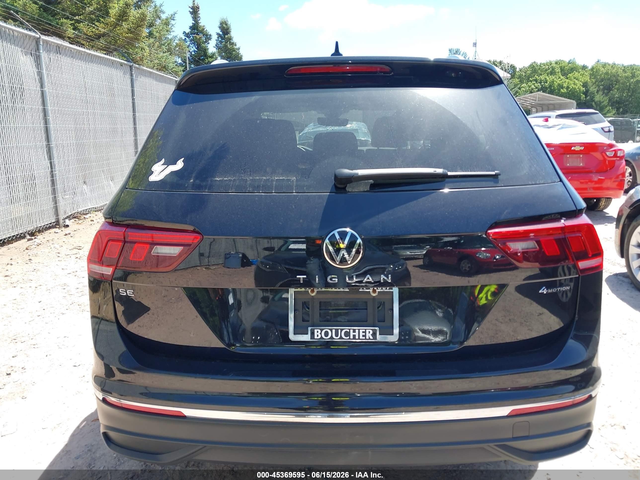 2024 Volkswagen Tiguan 2.0t Se/2.0t Wolfsburg Edition Black vin: 3VVMB7AX7RM191444