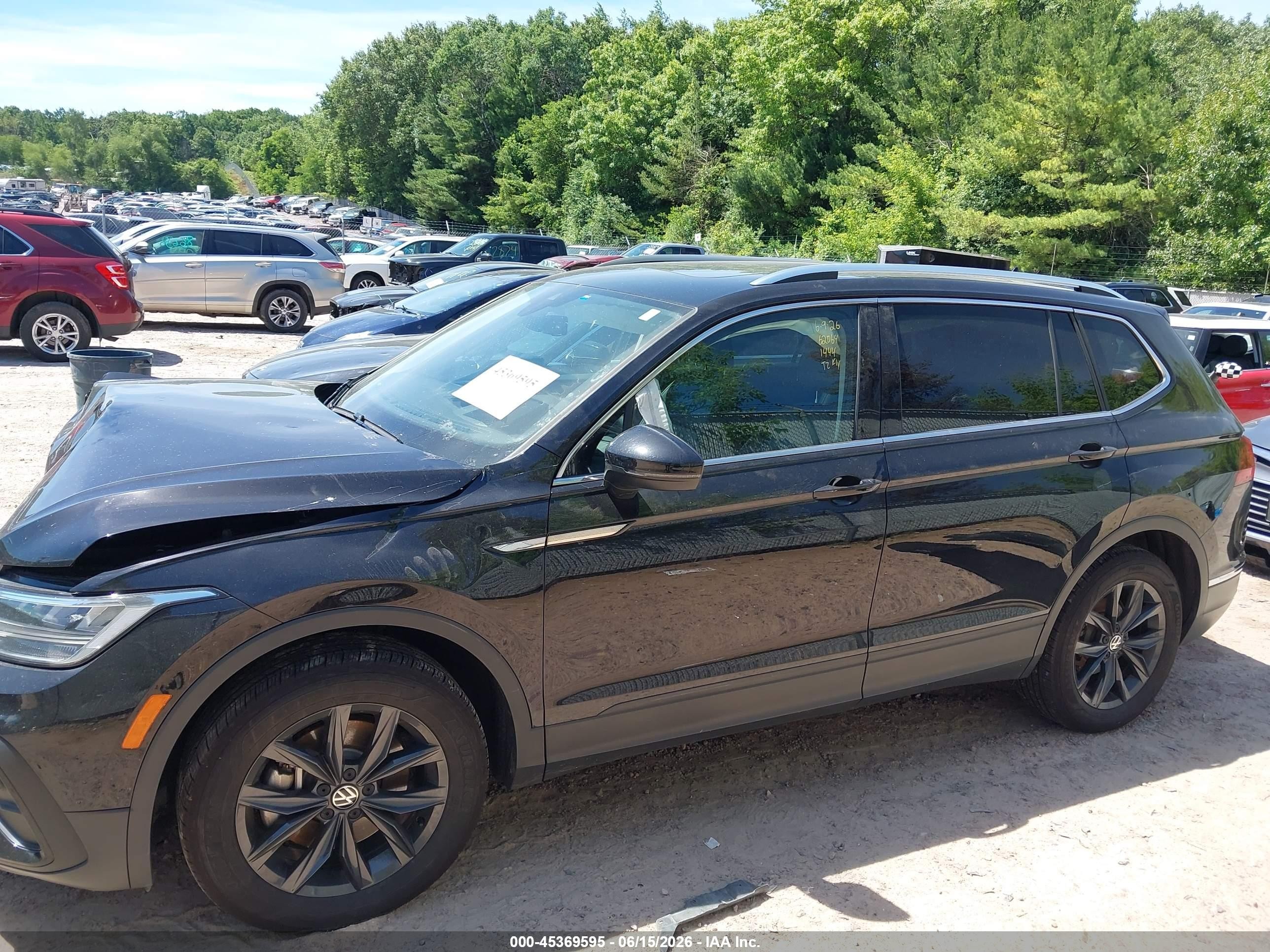 2024 Volkswagen Tiguan 2.0t Se/2.0t Wolfsburg Edition Black vin: 3VVMB7AX7RM191444