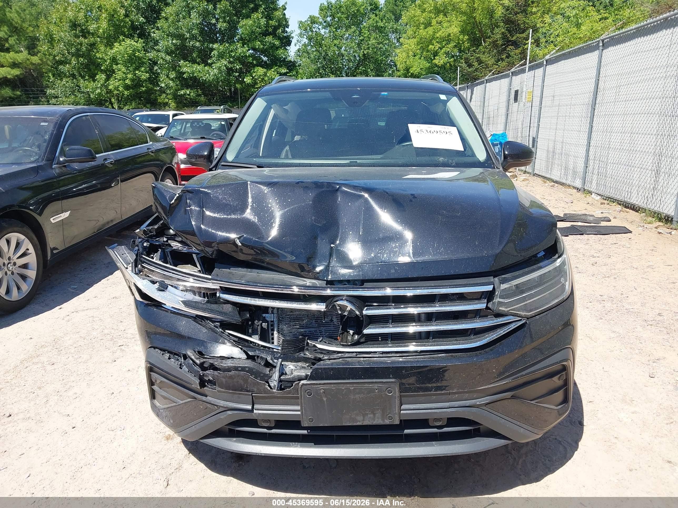 2024 Volkswagen Tiguan 2.0t Se/2.0t Wolfsburg Edition Black vin: 3VVMB7AX7RM191444