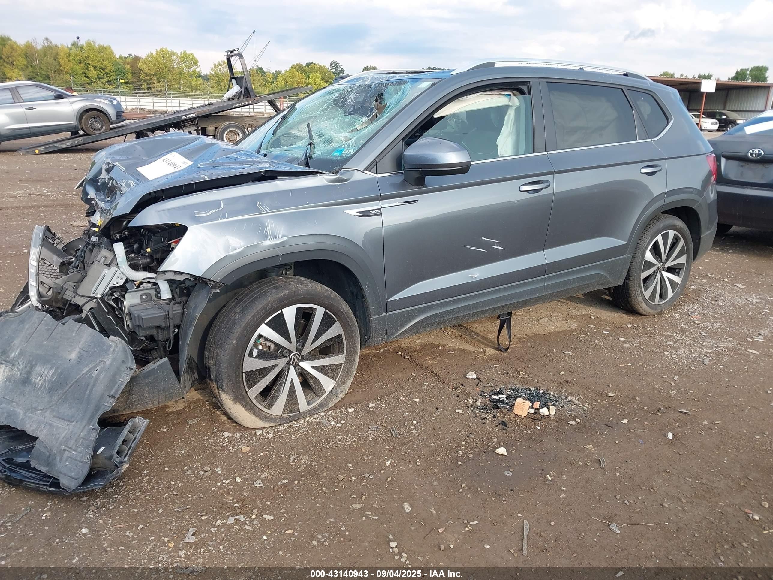 2023 Volkswagen Taos 1.5t Se Серый vin: 3VVNX7B27PM311362