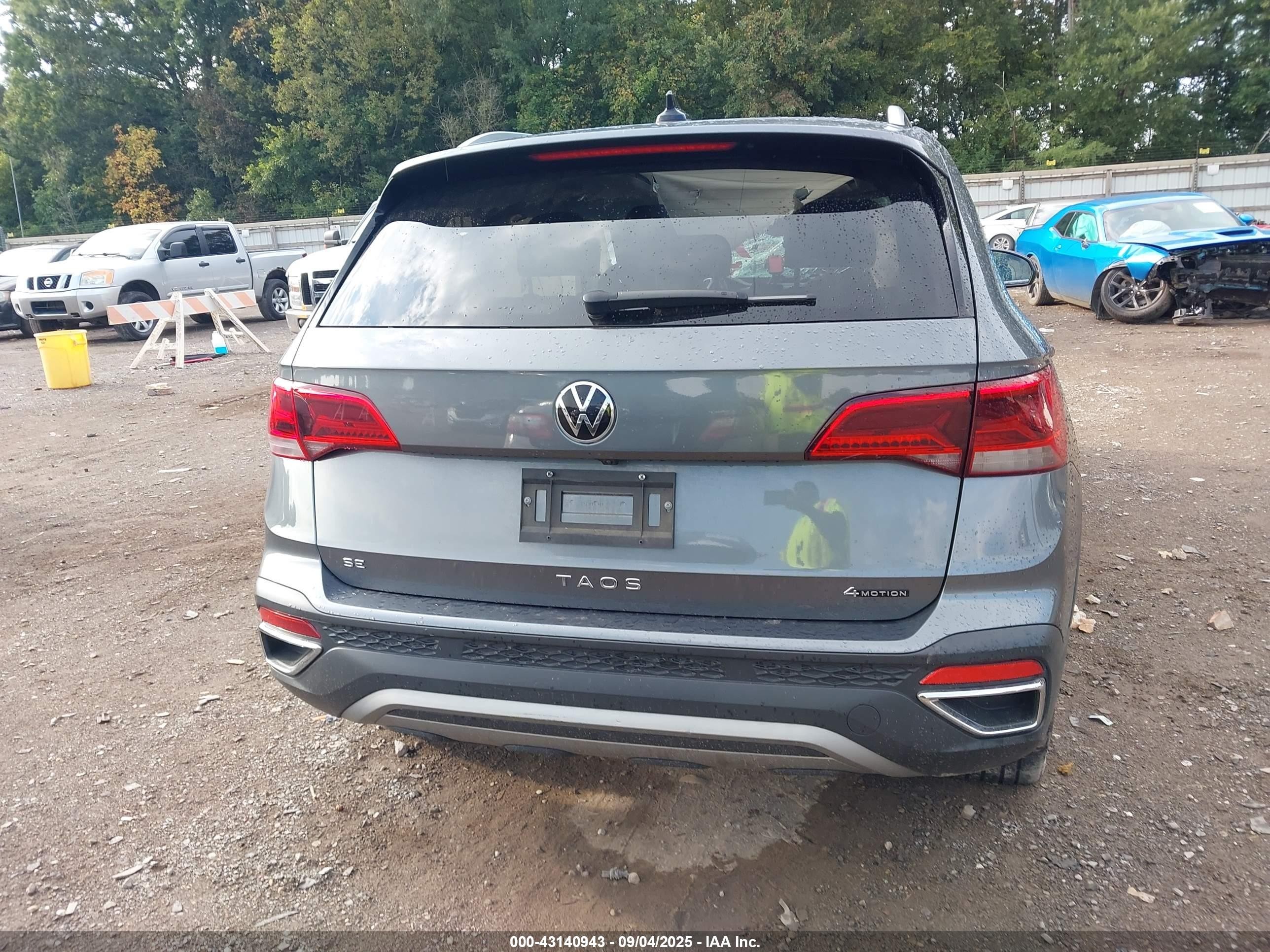 2023 Volkswagen Taos 1.5t Se Серый vin: 3VVNX7B27PM311362