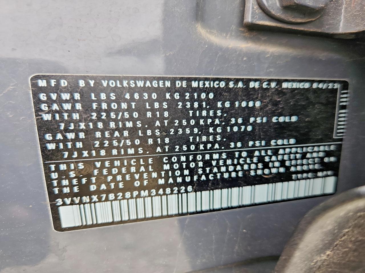 2023 Volkswagen Taos Se Gray vin: 3VVNX7B28PM348226