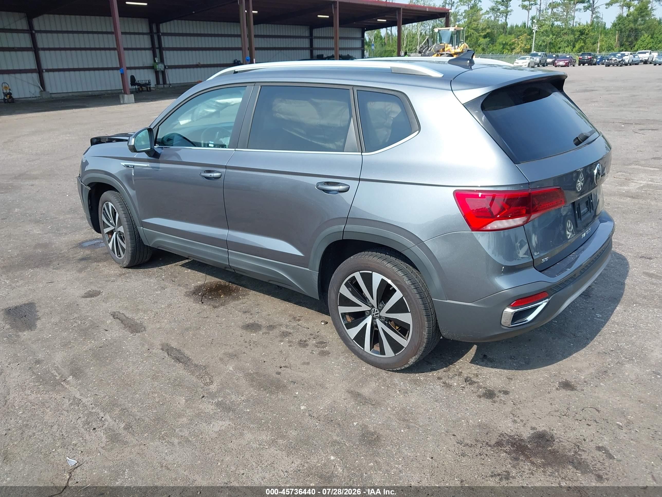 2022 Volkswagen Taos 1.5t Se Gray vin: 3VVRX7B21NM008723