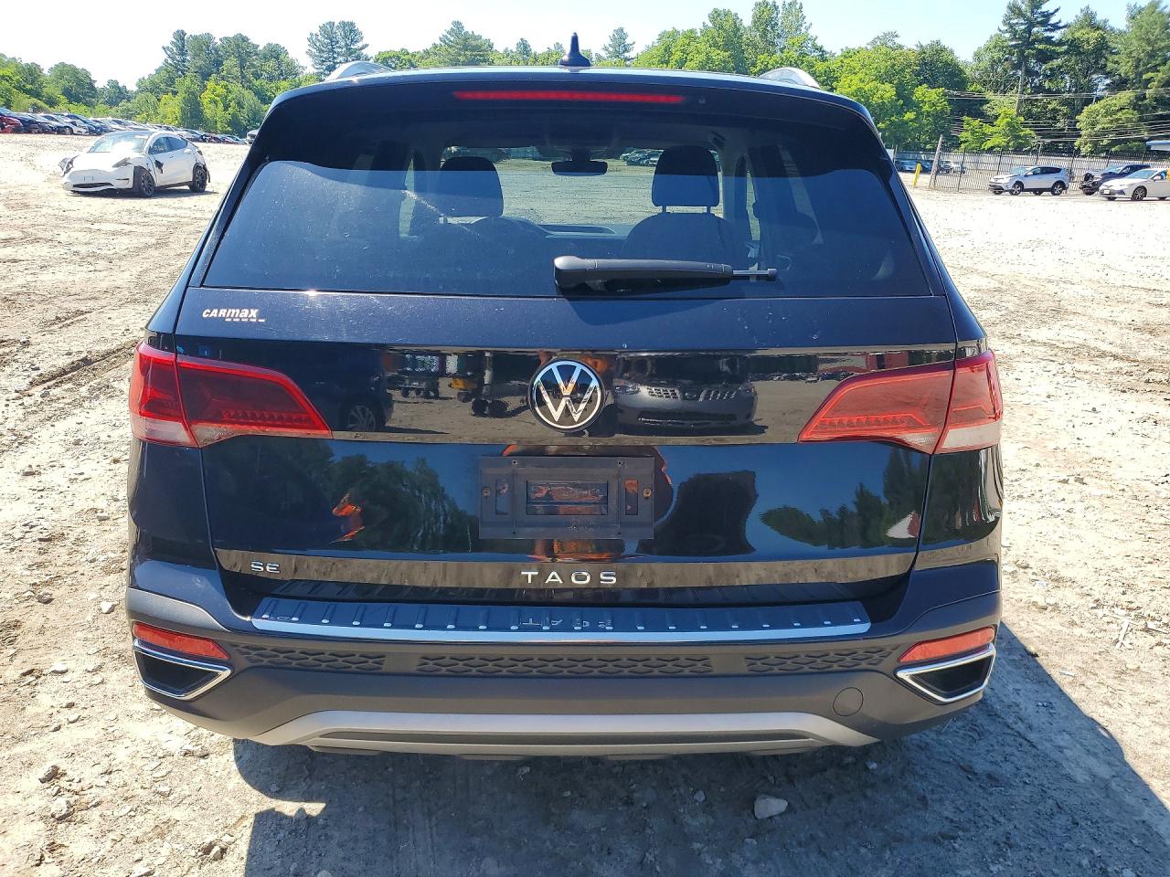 2023 Volkswagen Taos Se Черный vin: 3VVSX7B23PM302158