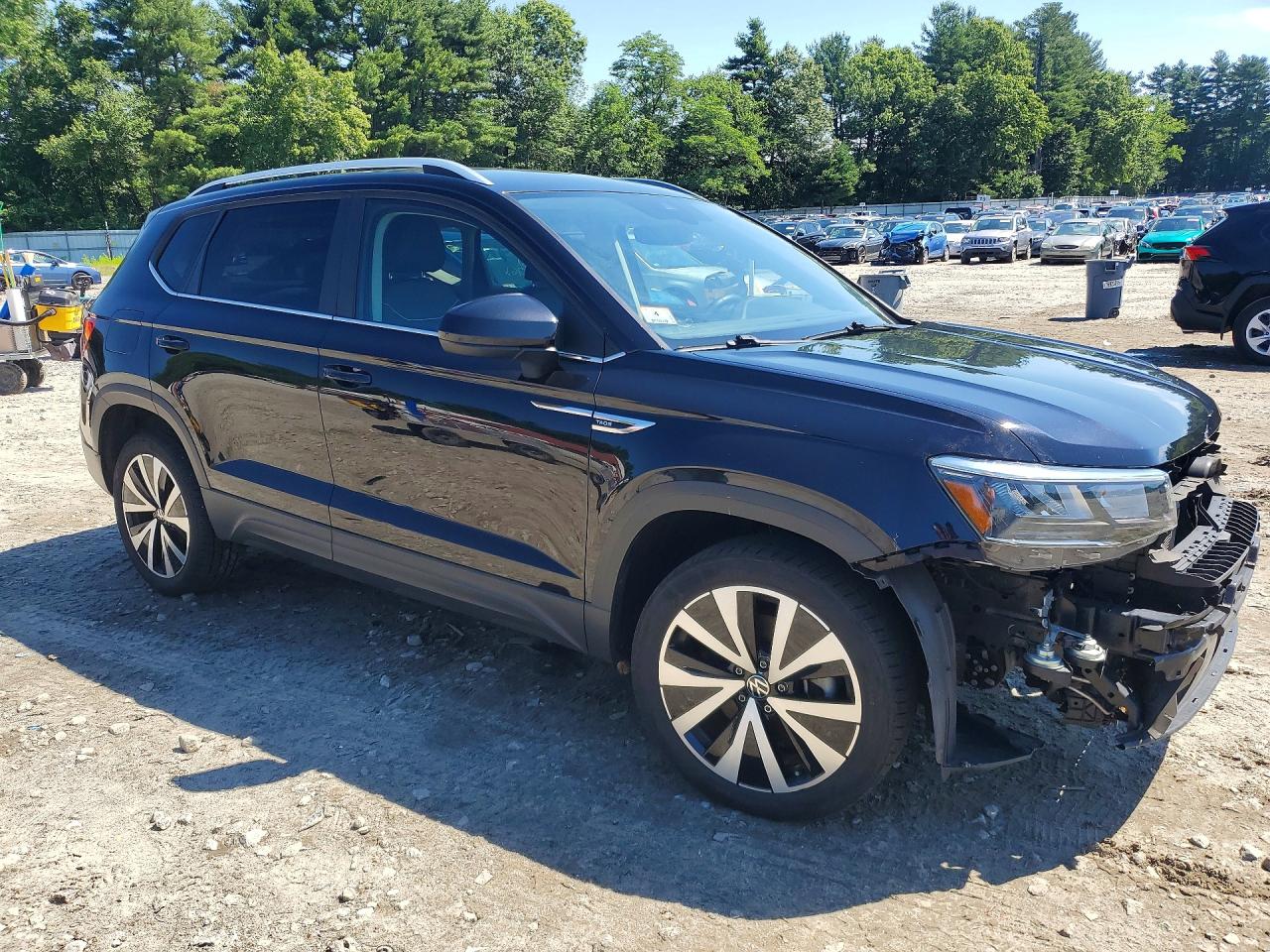 2023 Volkswagen Taos Se Черный vin: 3VVSX7B23PM302158