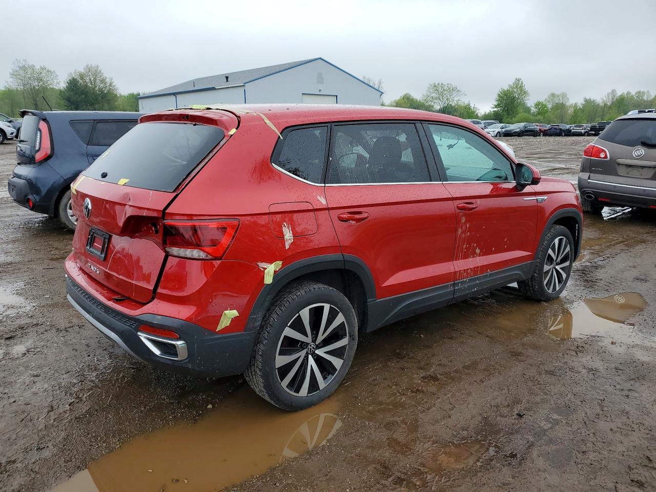 2024 Volkswagen Taos Se Red vin: 3VVSX7B27RM009902
