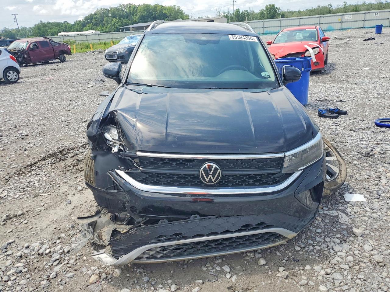 2024 Volkswagen Taos Se Черный vin: 3VVSX7B2XRM019405
