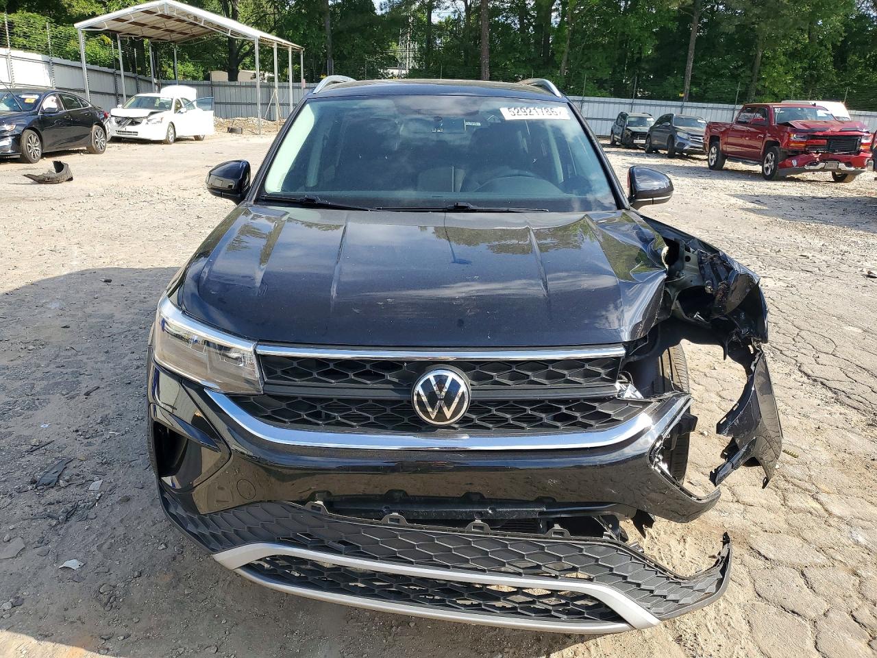 2022 Volkswagen Taos Se Черный vin: 3VVTX7B28NM058301