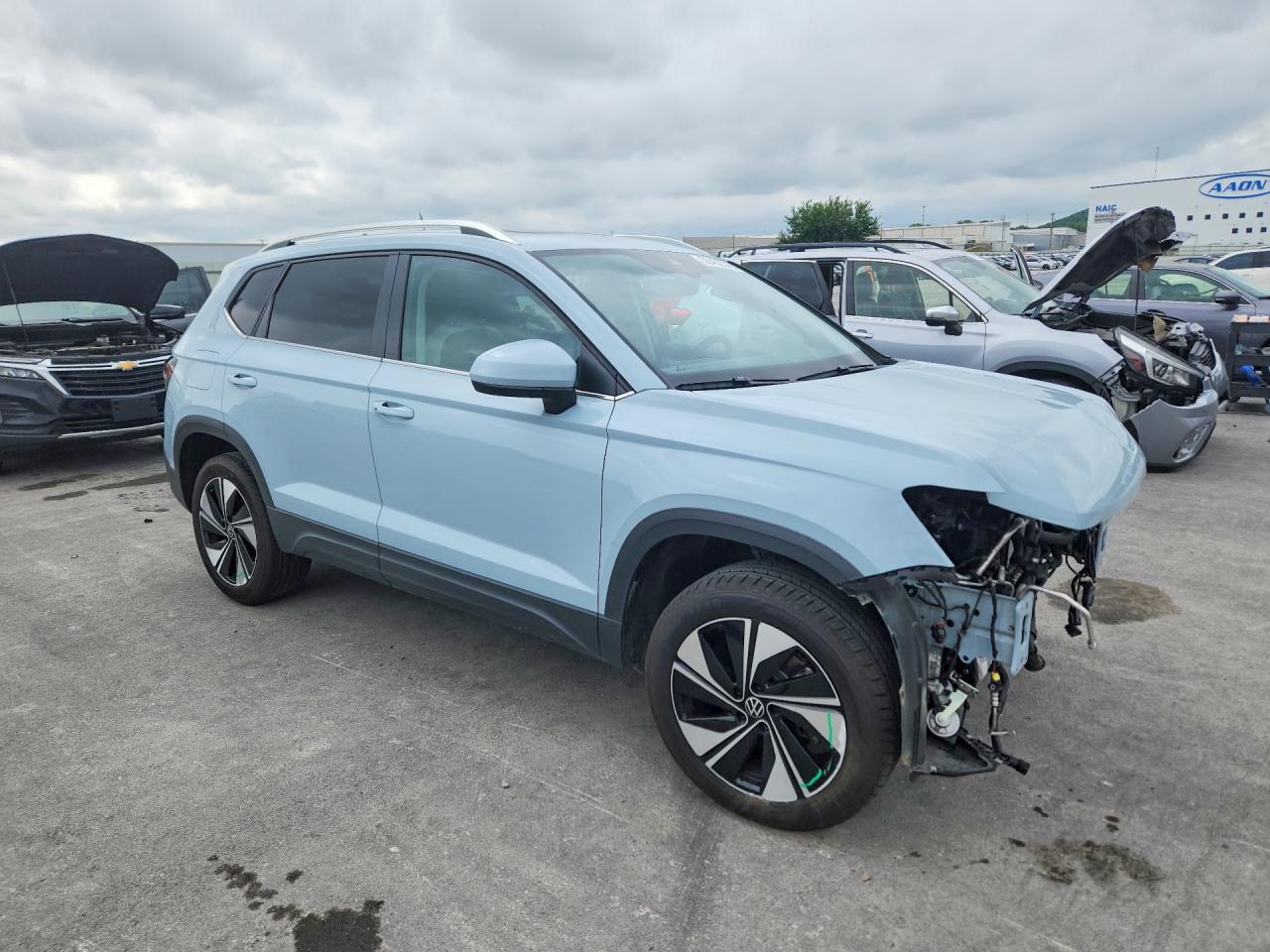 2025 Volkswagen Taos Se Синий vin: 3VVVC7B25SM041004